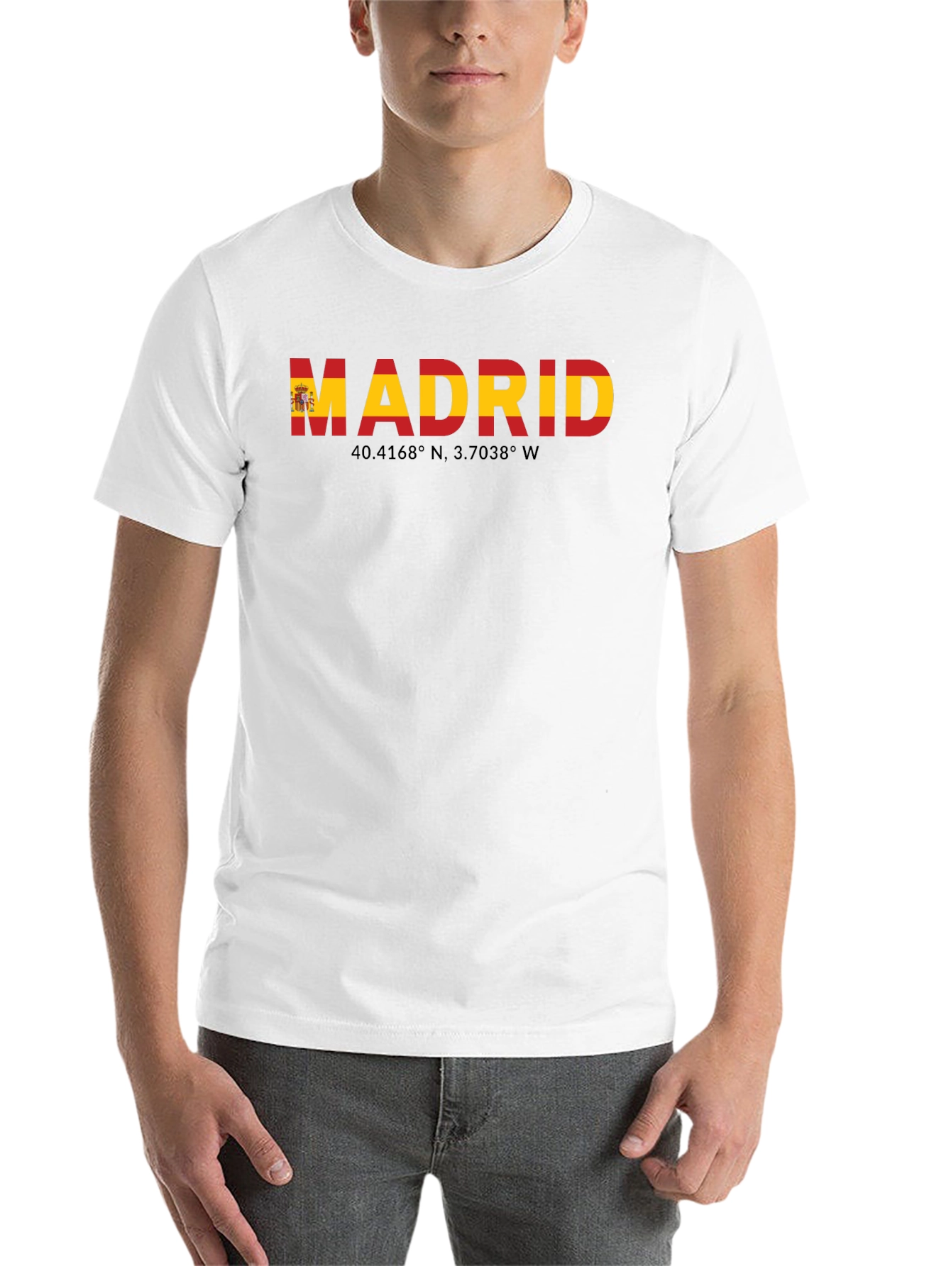 Madrid Spain Flag T-Shirt