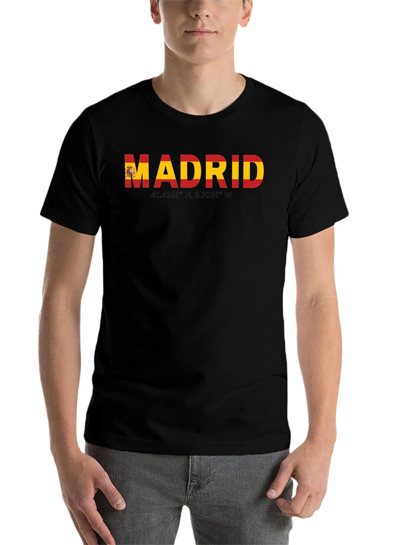 Madrid Spain Flag T-Shirt