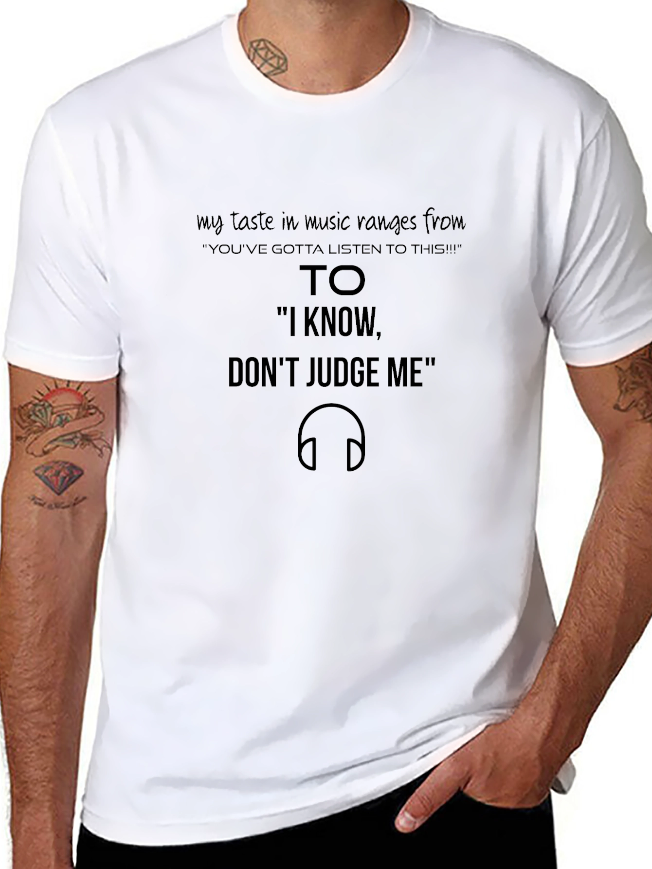 Music Lovers Tee: Dont Judge My Taste!