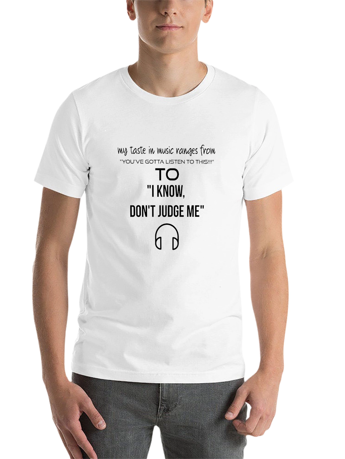 Music Lovers Tee: Dont Judge My Taste!