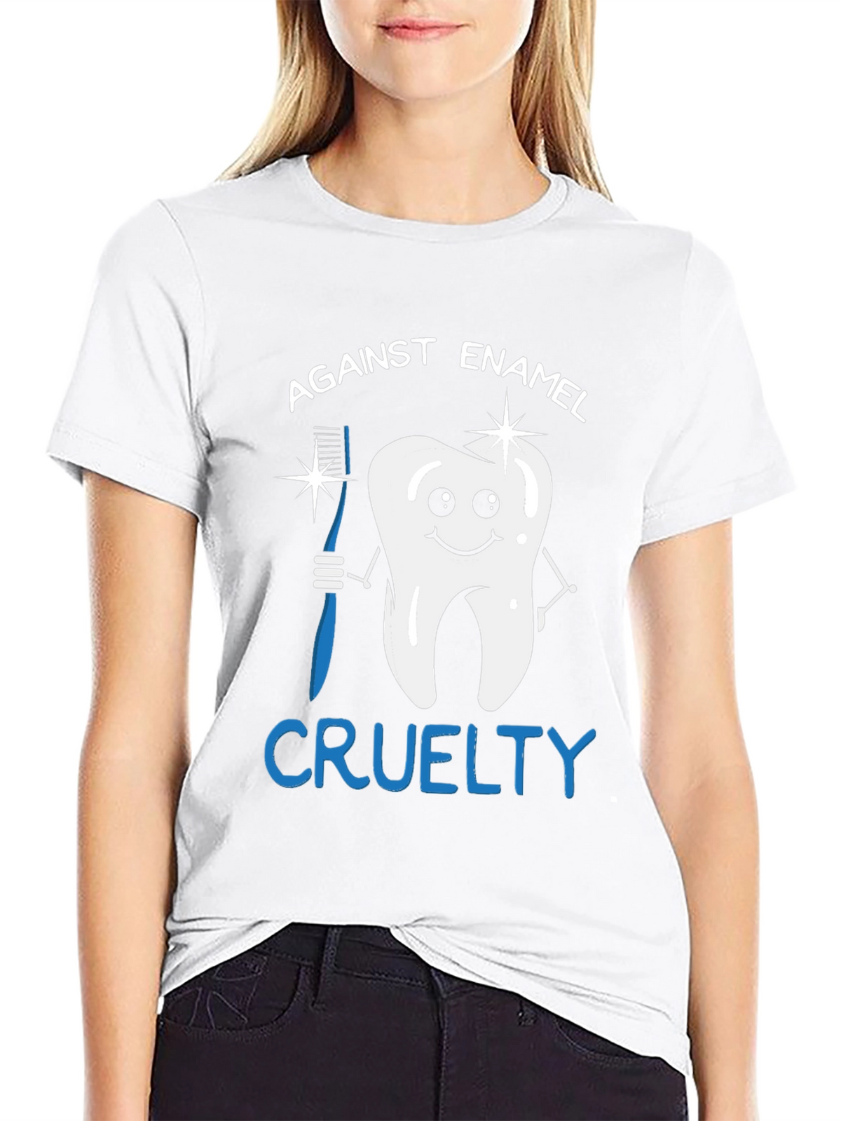 Against Enamel Cruelty Graphic Tee