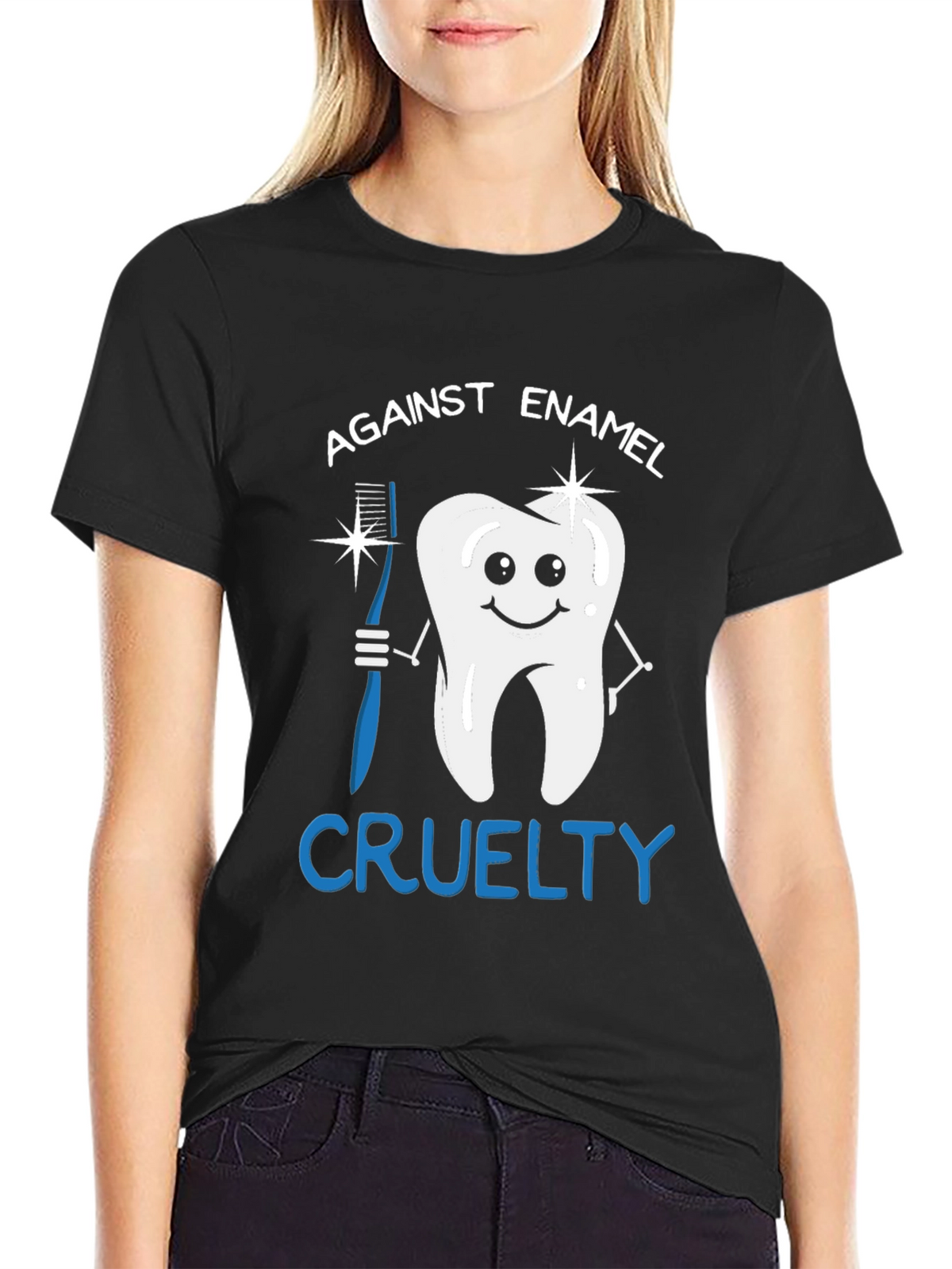 Against Enamel Cruelty Graphic Tee