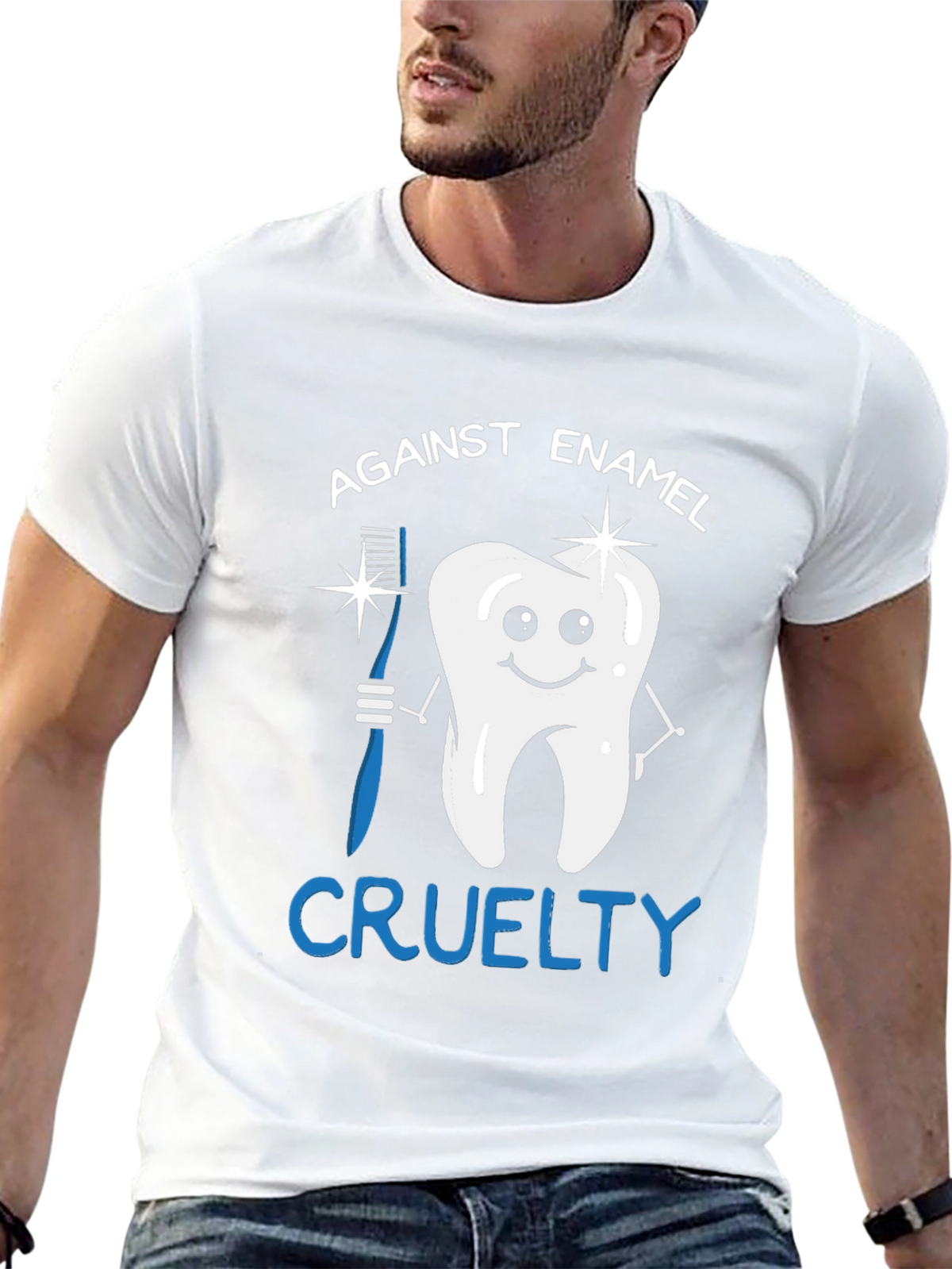 Against Enamel Cruelty Graphic Tee