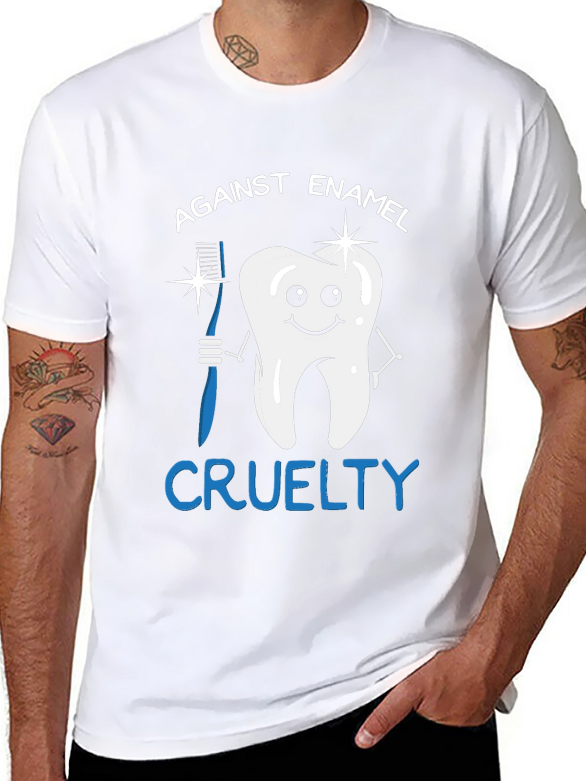Against Enamel Cruelty Graphic Tee