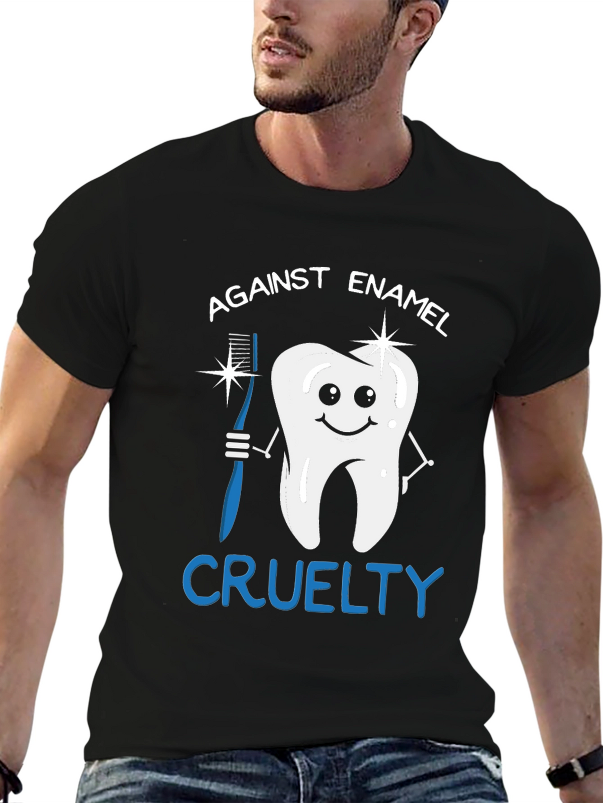 Against Enamel Cruelty Graphic Tee