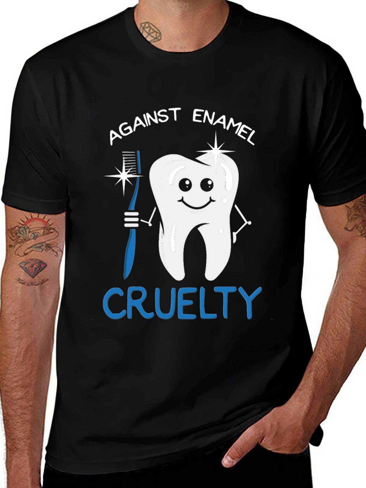 Against Enamel Cruelty Graphic Tee