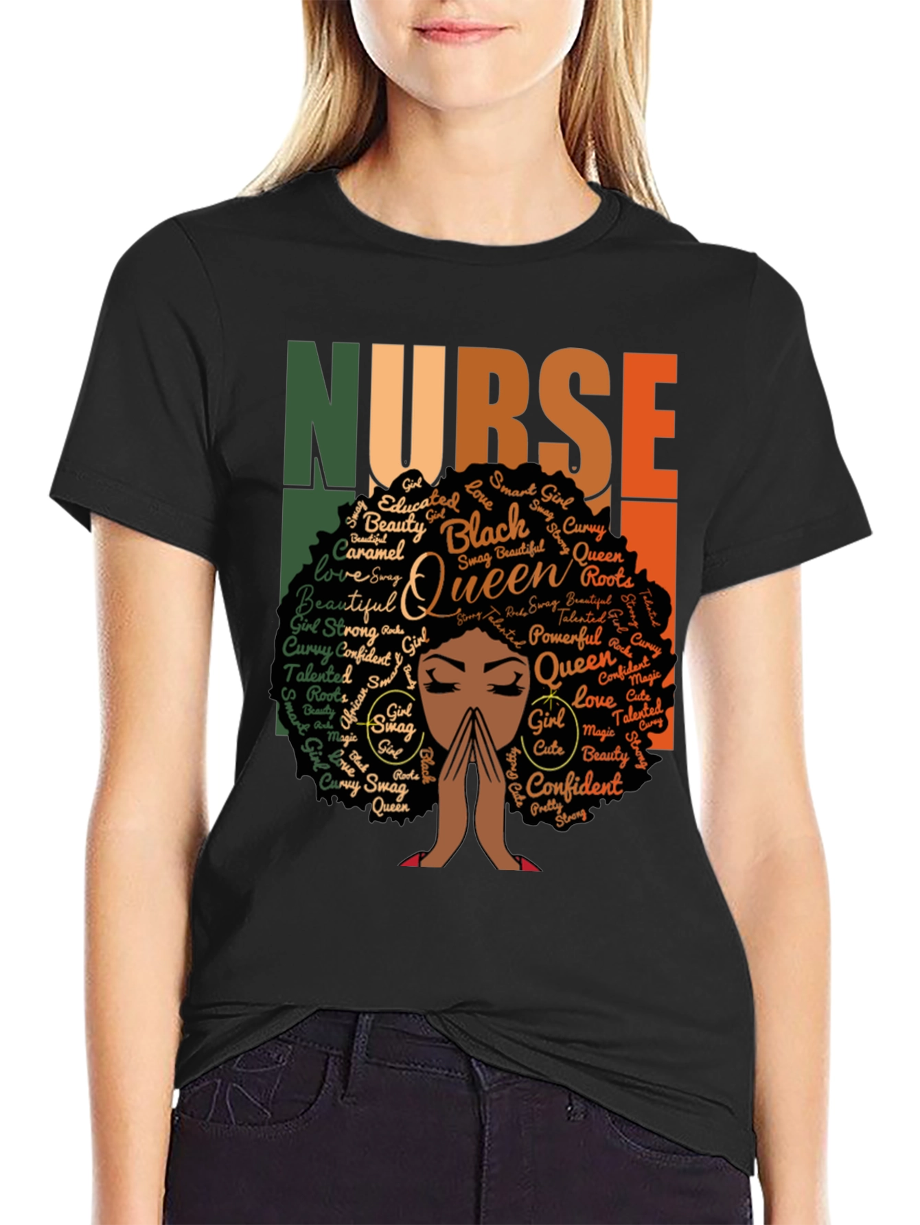 Black Queen Nurse T-Shirt