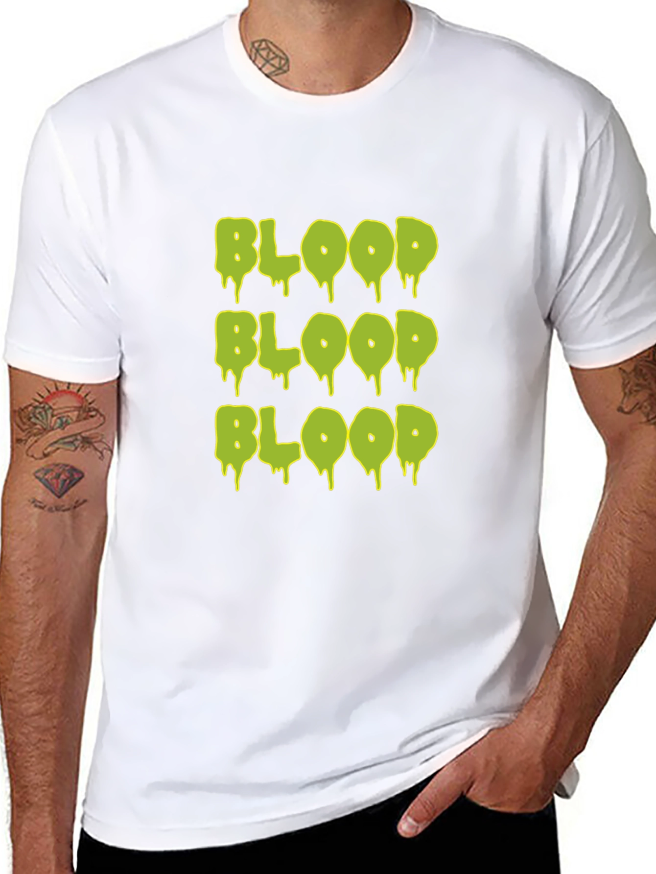 Glow Blood Graphic T-Shirt - Mens Black Tee