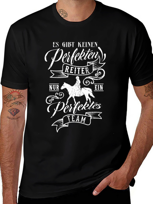 Es Gibt Keinen Perfekten Reiter T-Shirt - Equestrian Tee