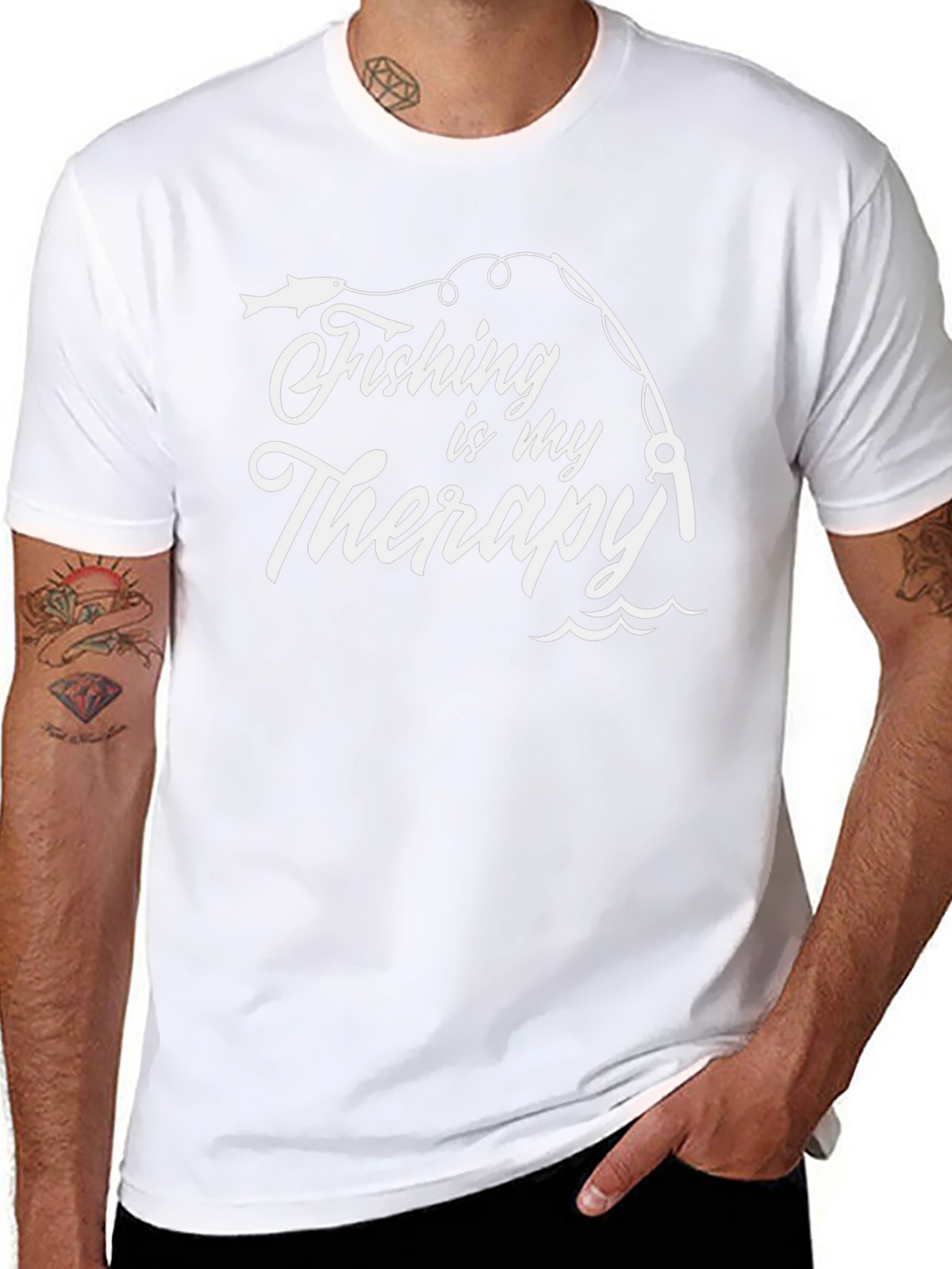 Fishing is My Therapy Graphic Tee