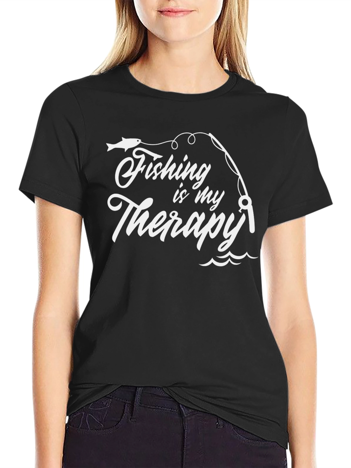 Fishing is My Therapy Graphic Tee