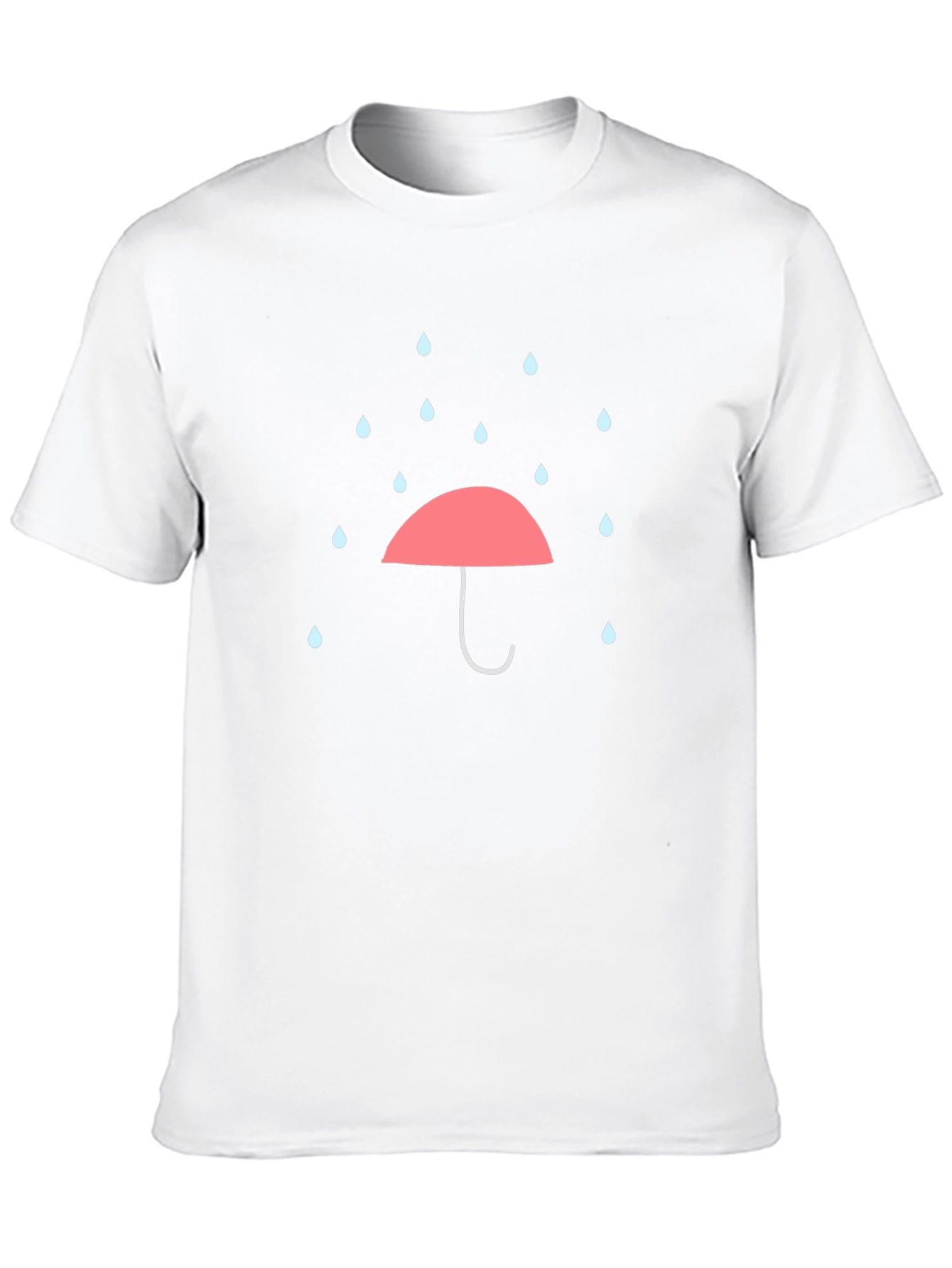Rainy Day Umbrella Graphic Tee - Black
