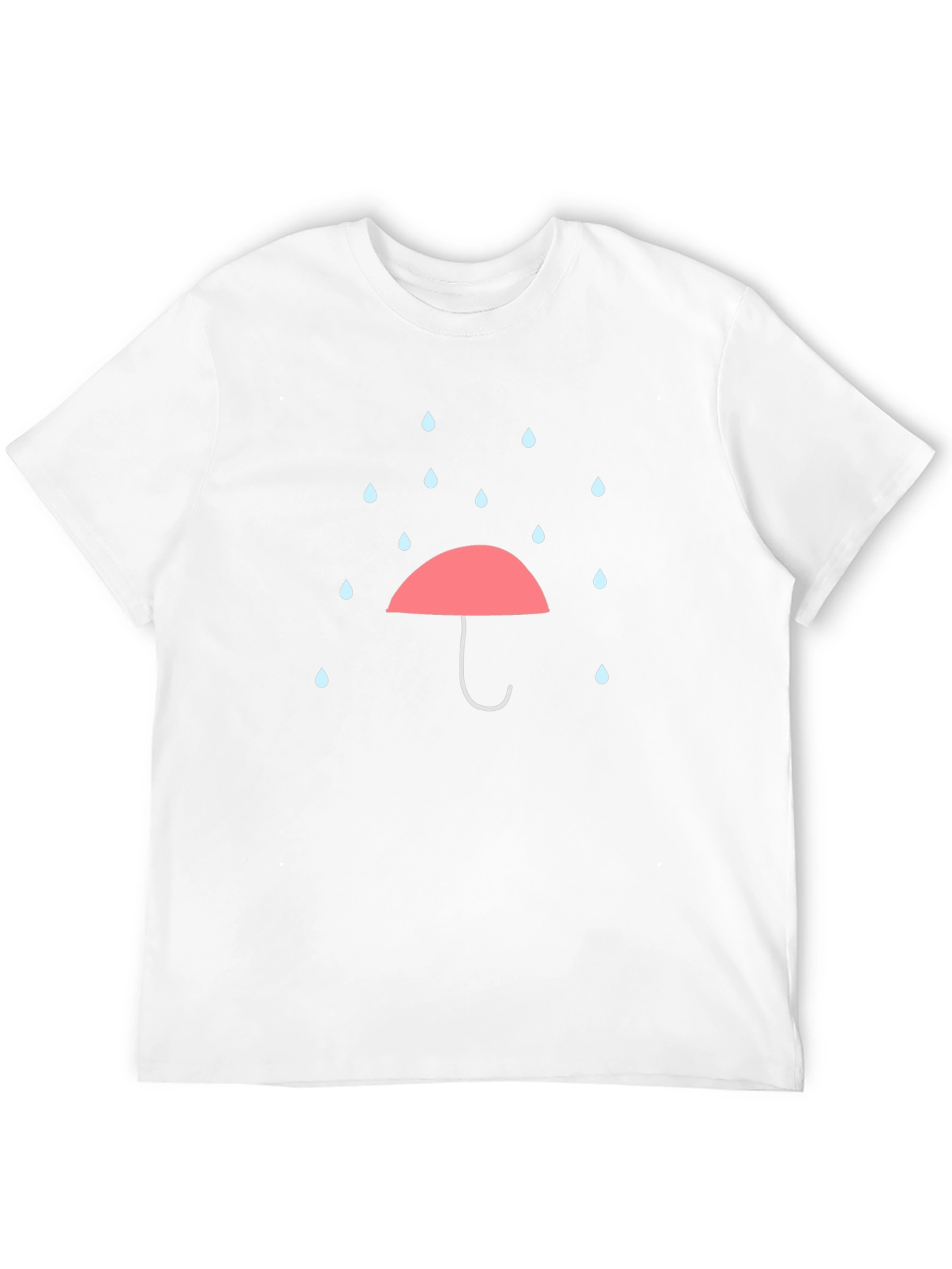 Rainy Day Umbrella Graphic Tee - Black