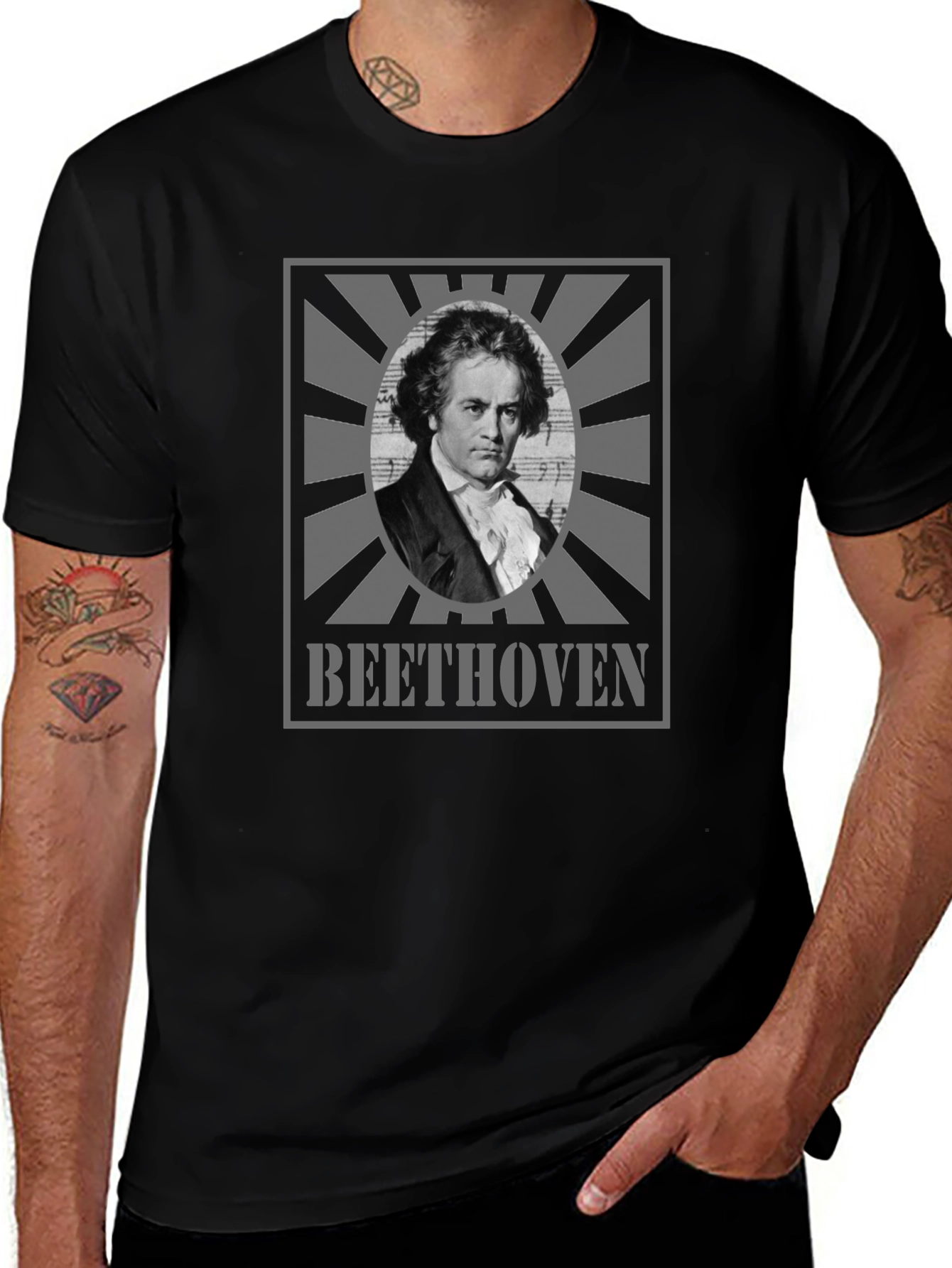 Beethoven Graphic Tee - Classic Composer T-Shirt