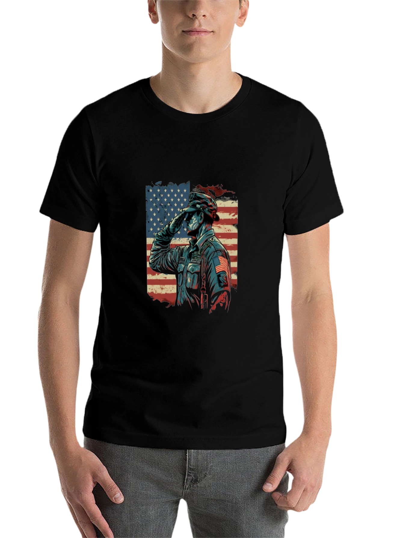 Patriotic Salute Graphic Tee