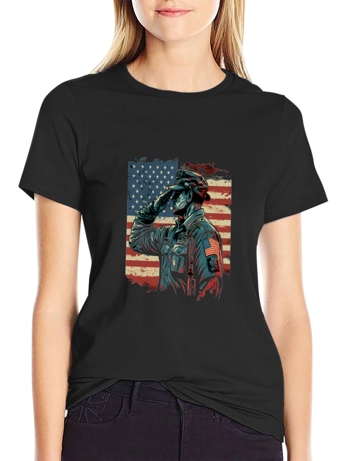 Patriotic Salute Graphic Tee