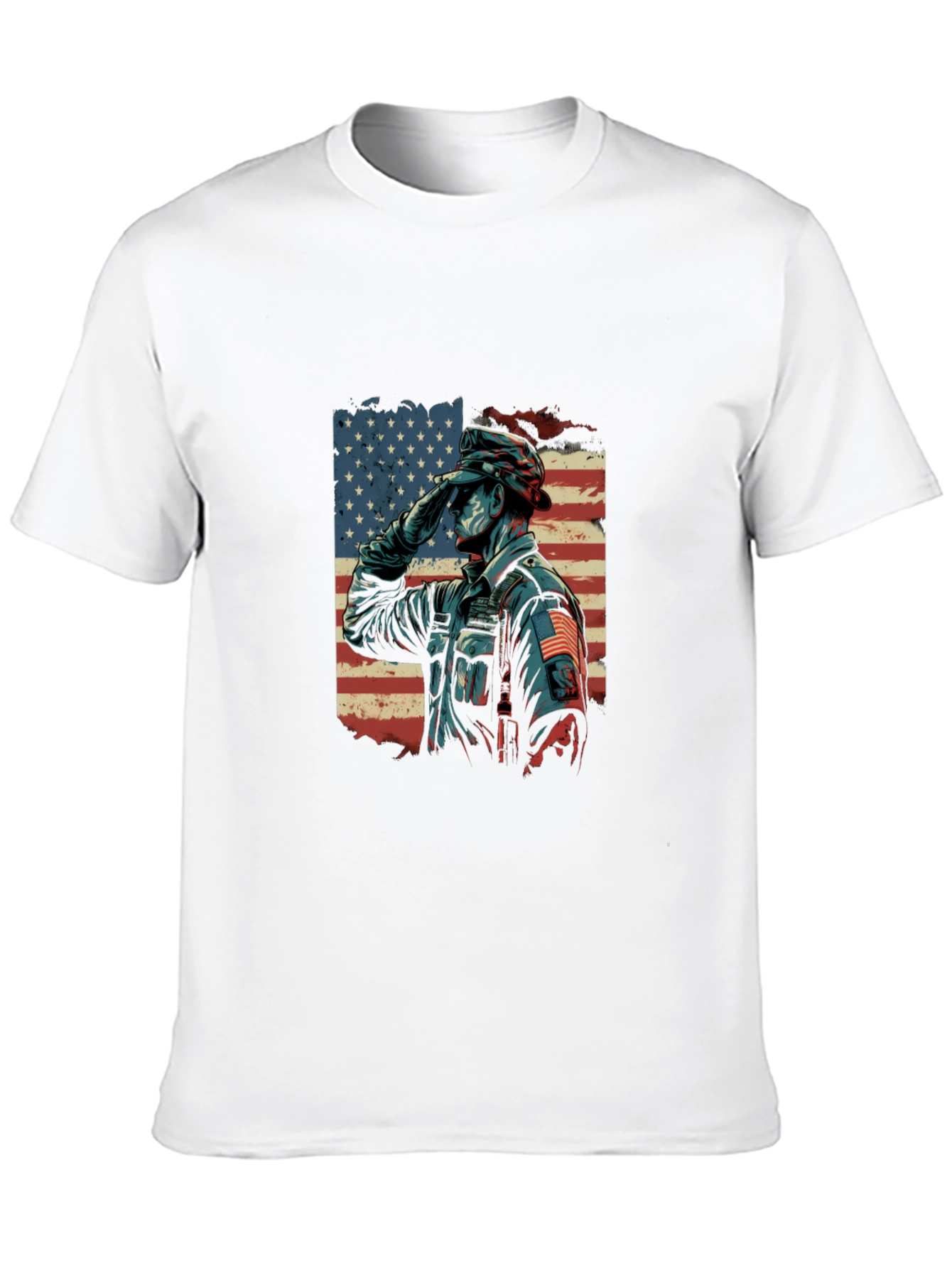 Patriotic Salute Graphic Tee