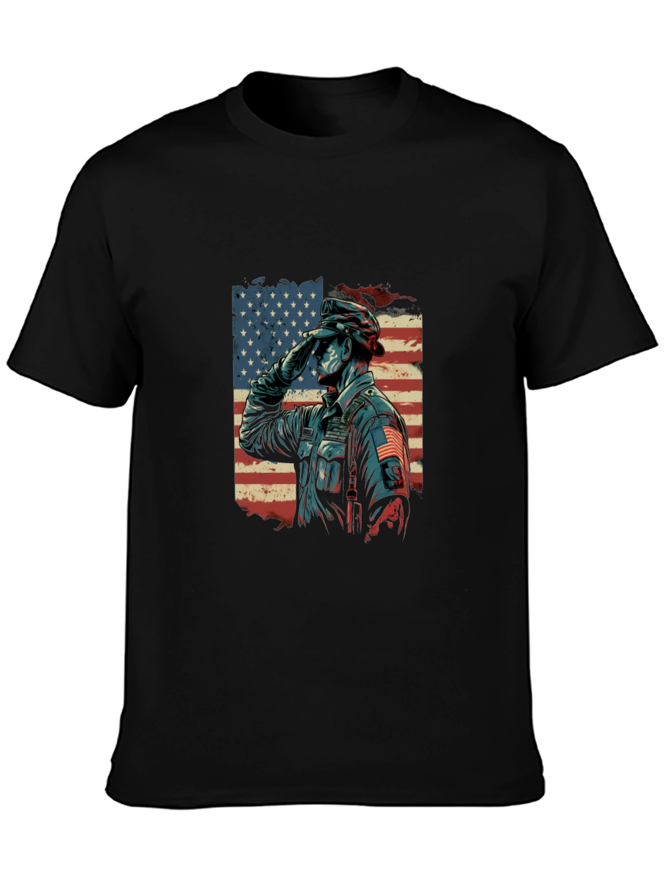 Patriotic Salute Graphic Tee