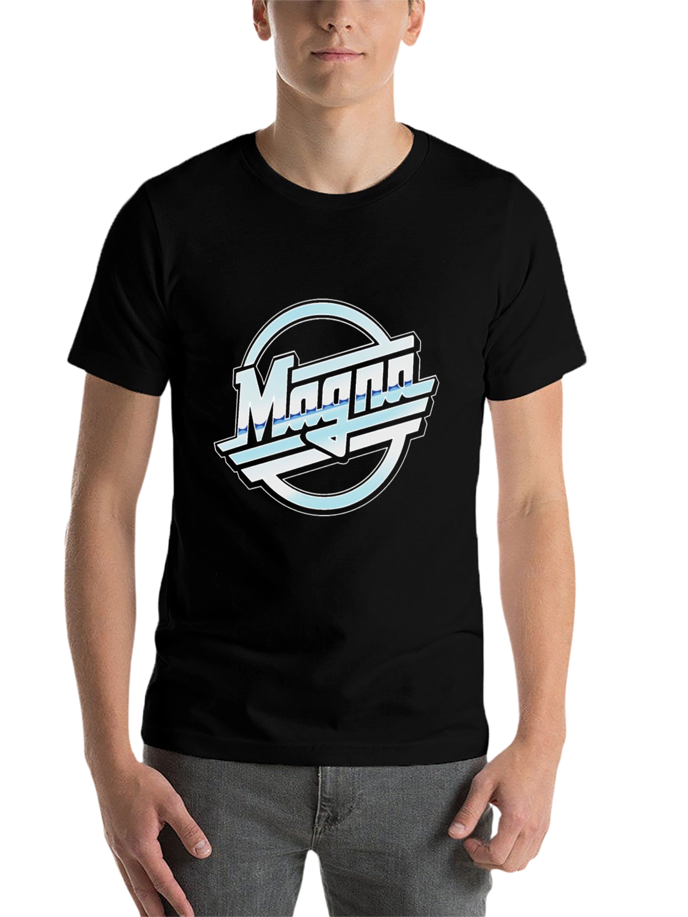 Retro Magna Logo Black T-Shirt