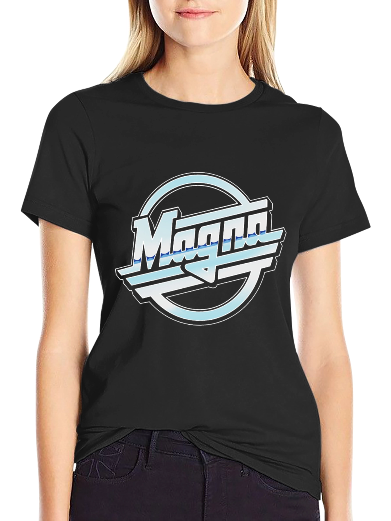 Retro Magna Logo Black T-Shirt