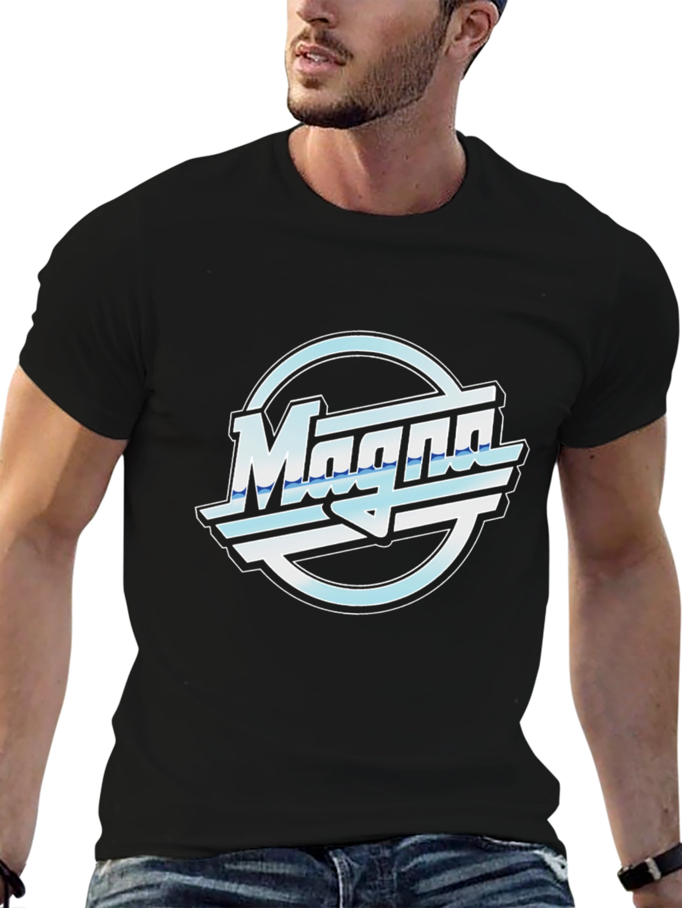 Retro Magna Logo Black T-Shirt