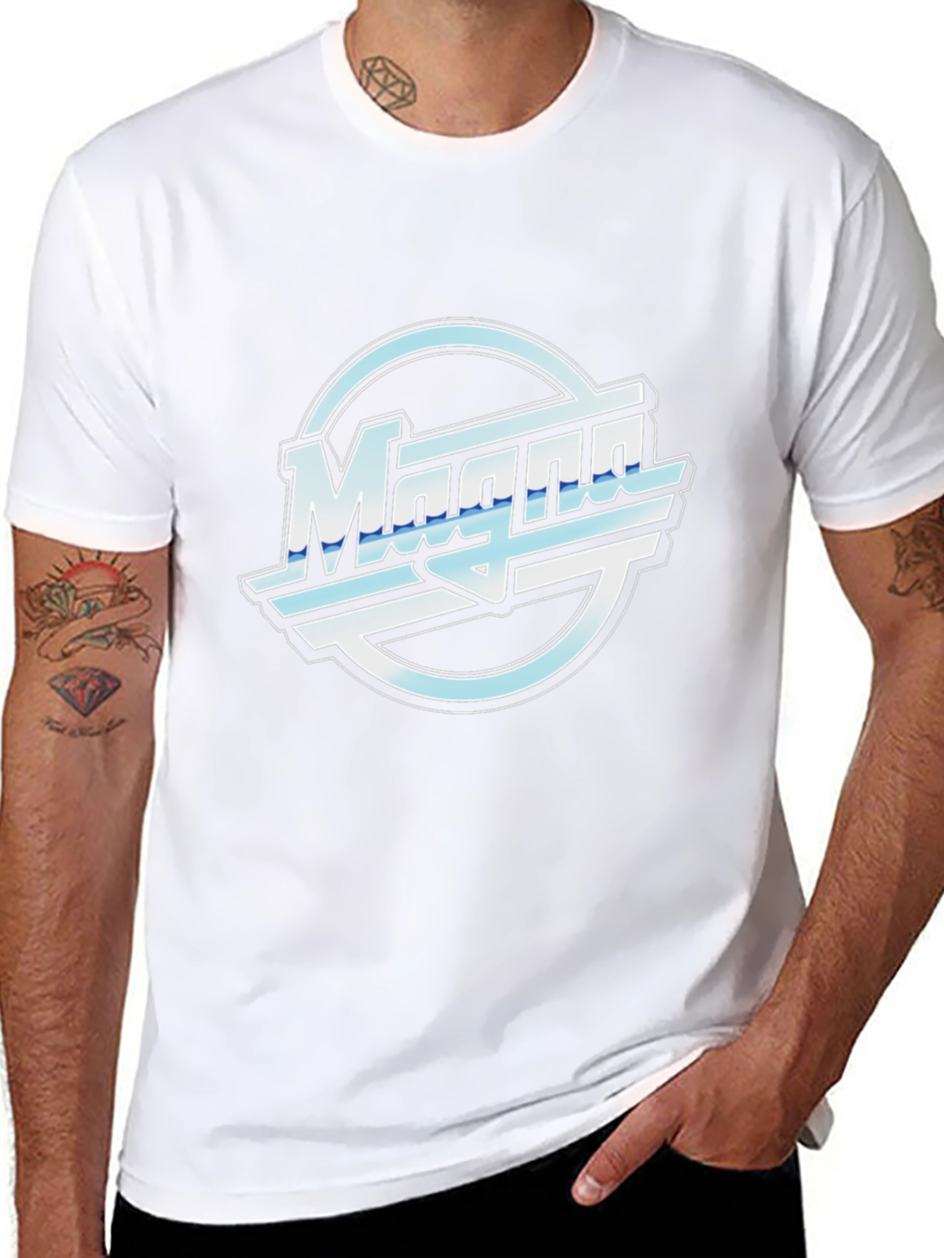 Retro Magna Logo Black T-Shirt