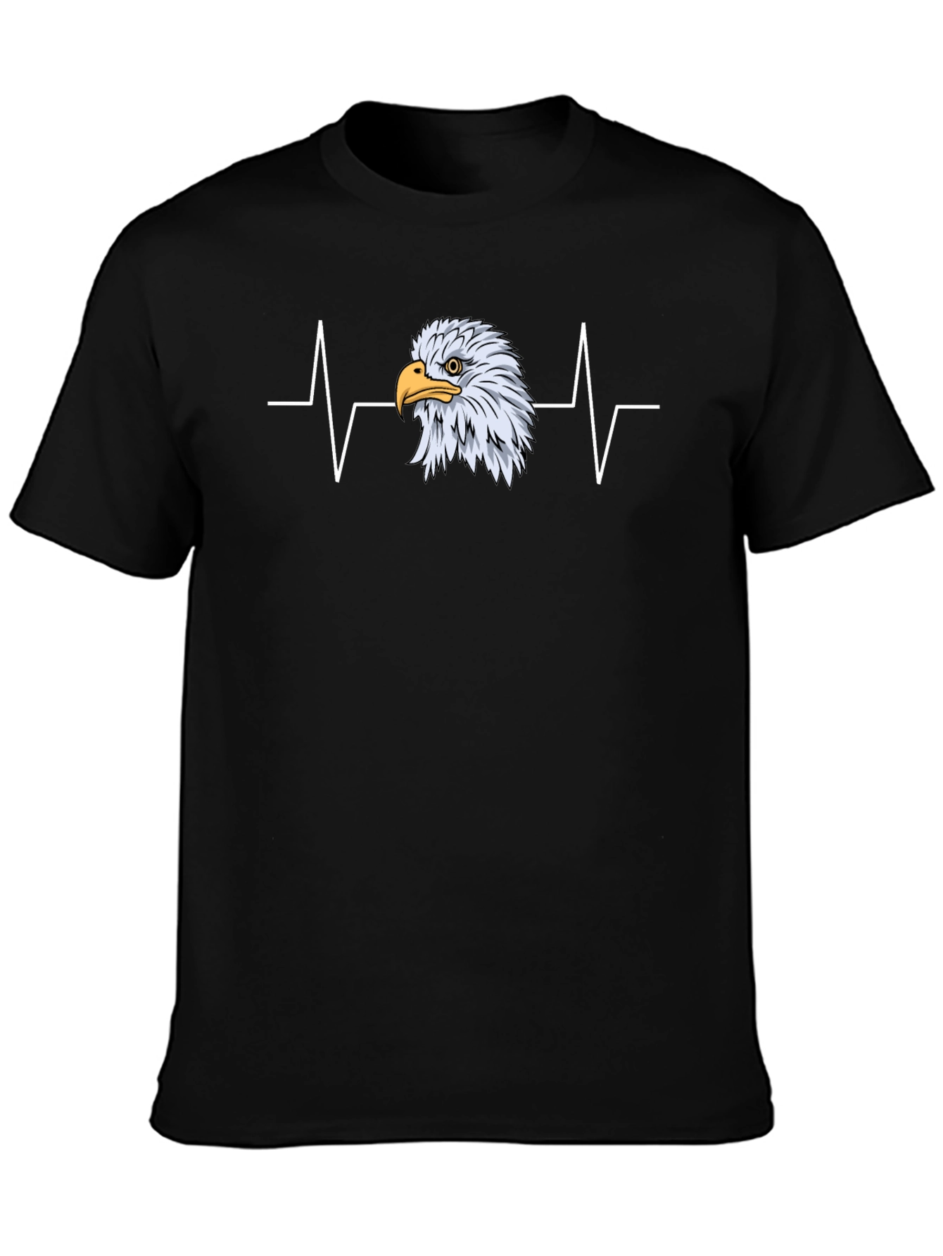 Eagle Heartbeat Graphic Tee - Black