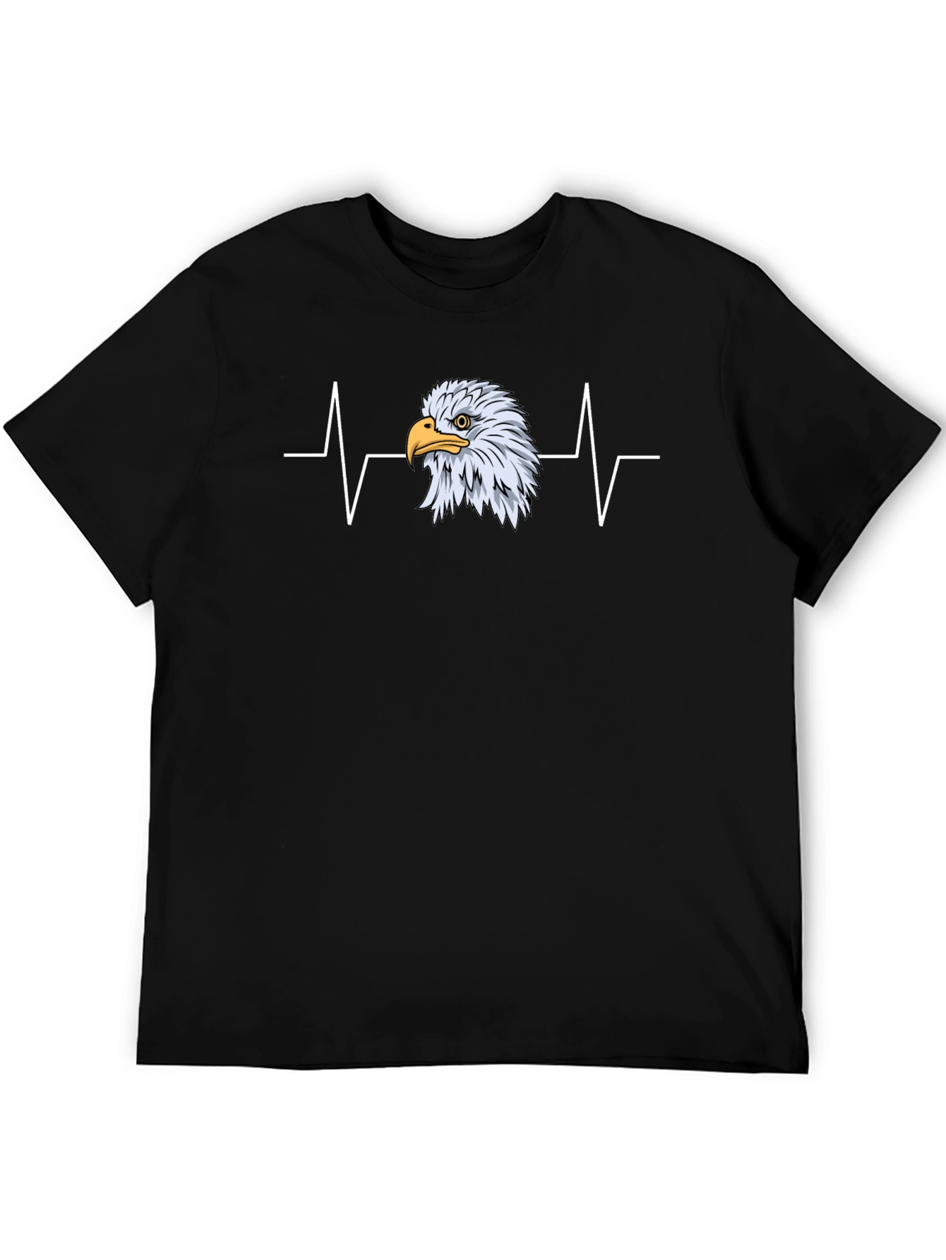 Eagle Heartbeat Graphic Tee - Black