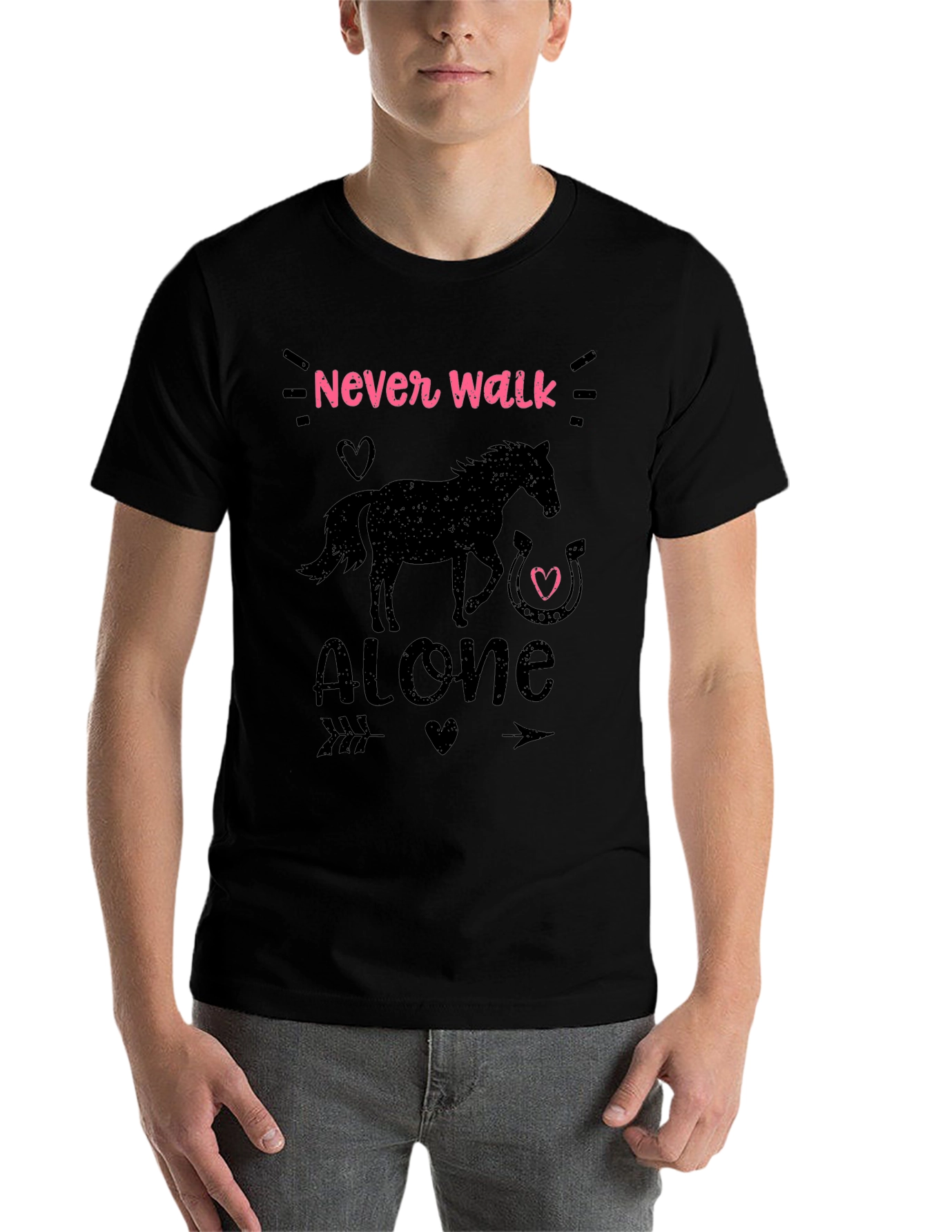 Never Walk Alone Horse Graphic Tee