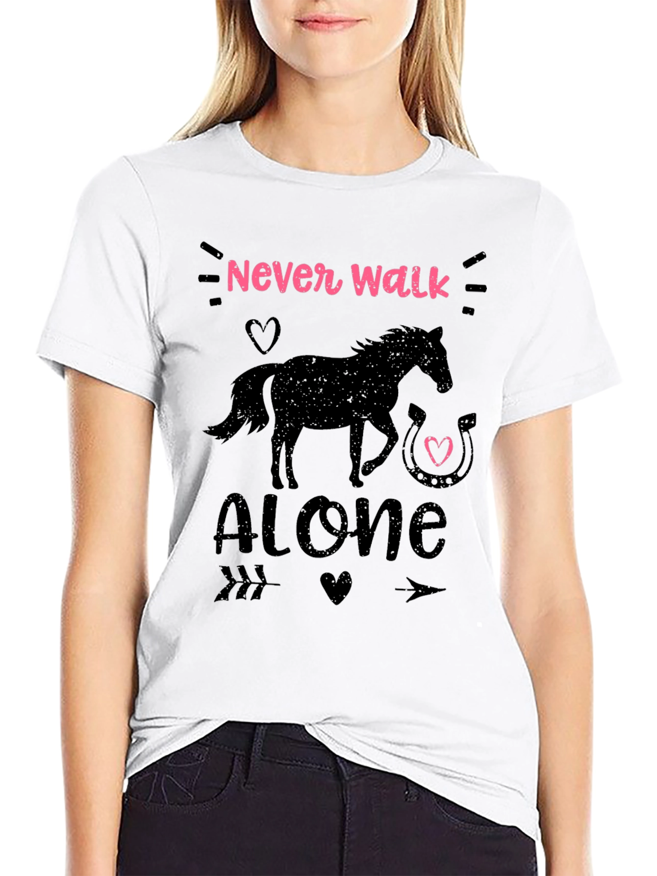 Never Walk Alone Horse Graphic Tee