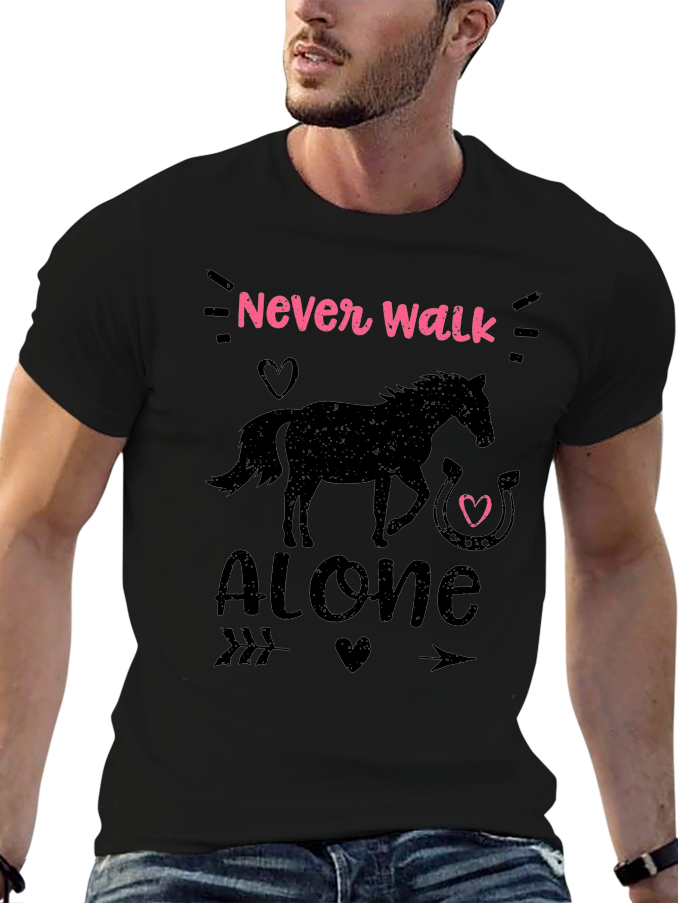 Never Walk Alone Horse Graphic Tee
