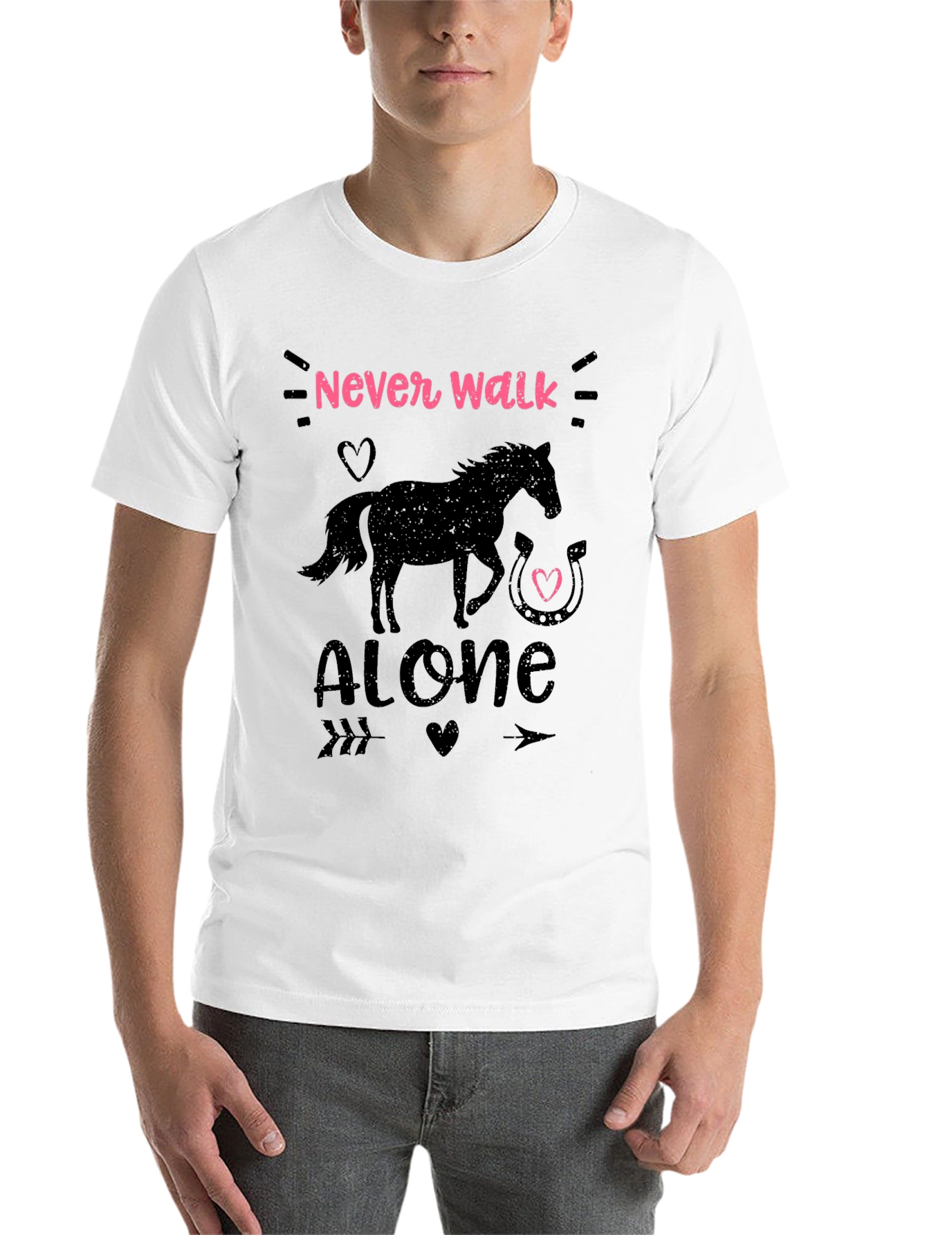 Never Walk Alone Horse Graphic Tee