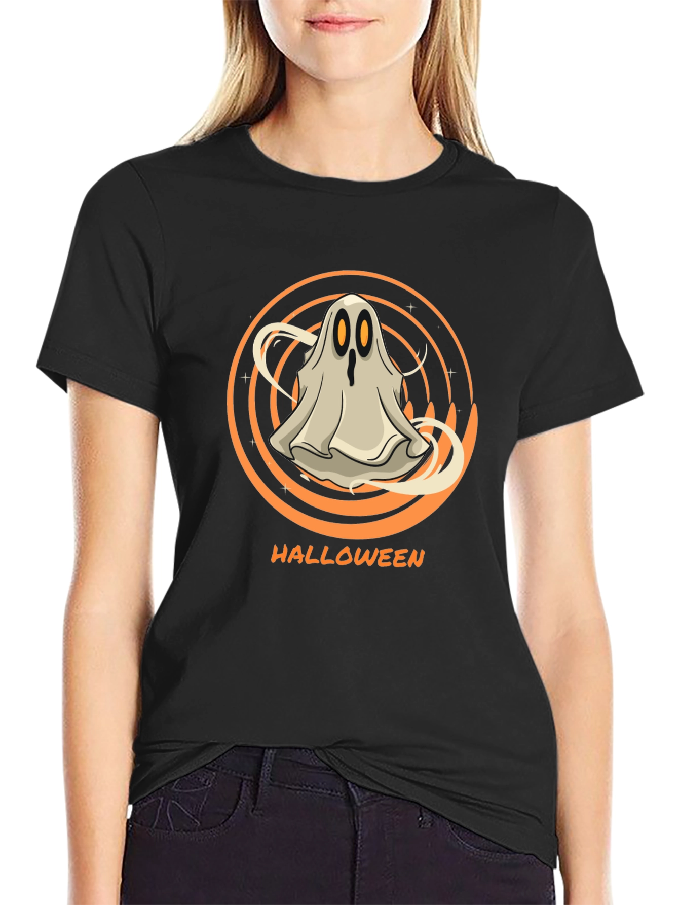 Halloween Ghost T-Shirt - Spooky Season Apparel