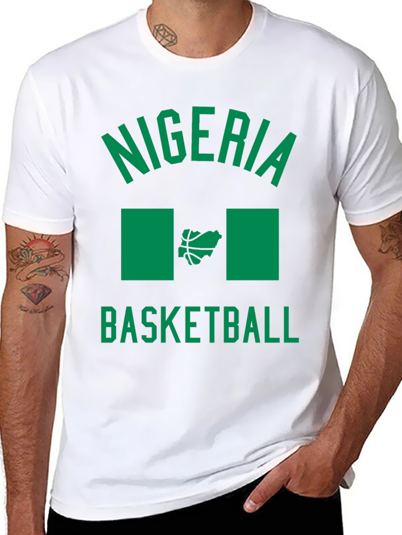 Nigeria Basketball Graphic T-Shirt