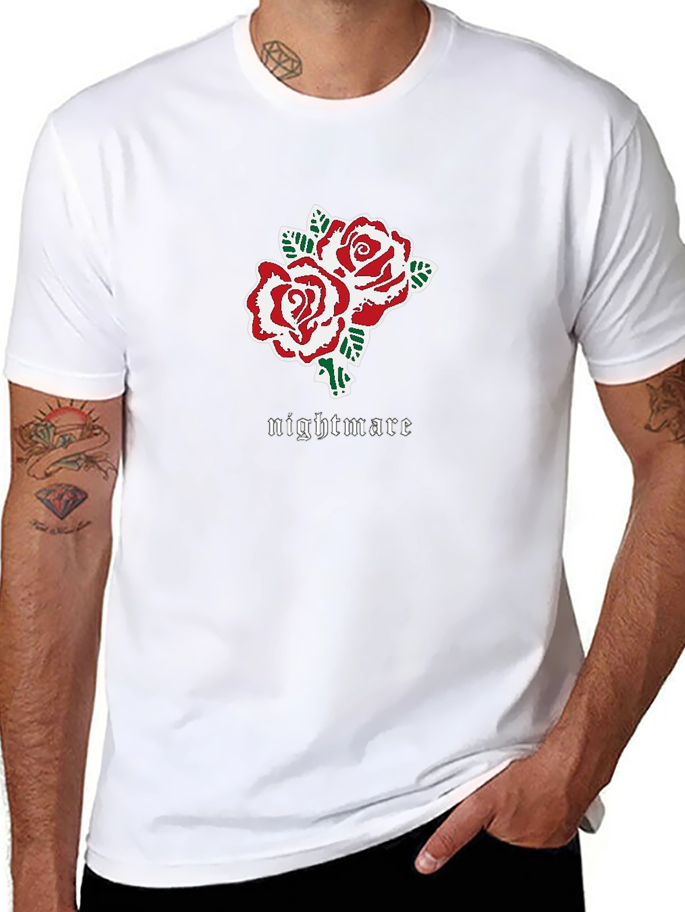 Nightmare Roses Graphic Tee - Black