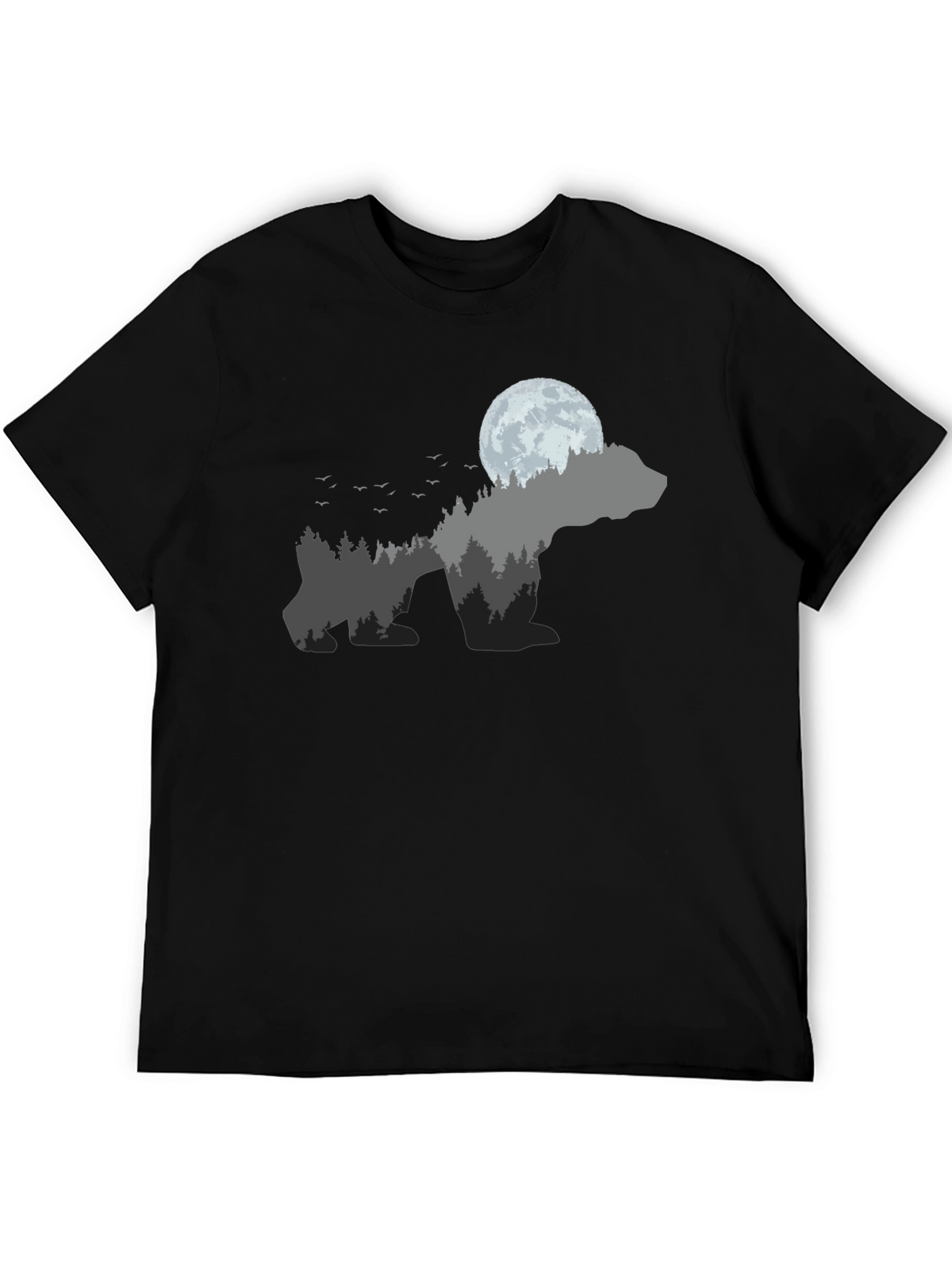Nature Bear Black T-Shirt