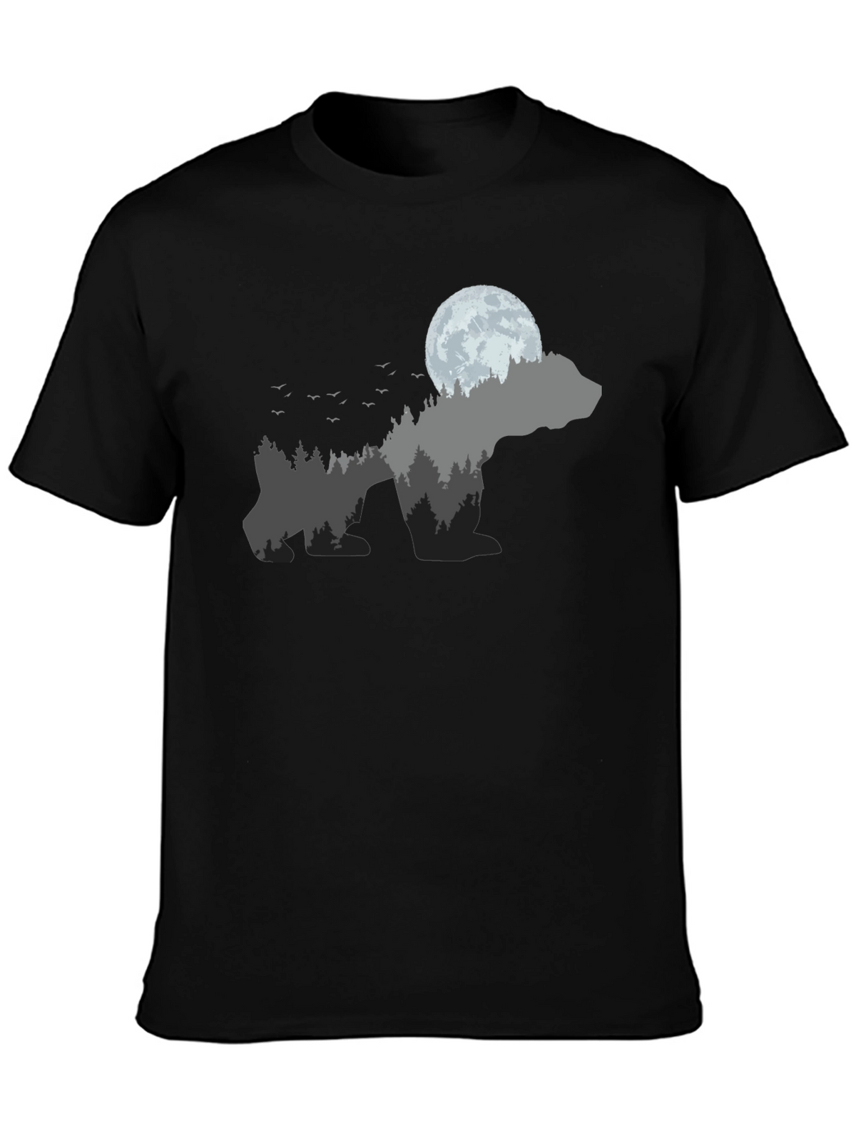 Nature Bear Black T-Shirt