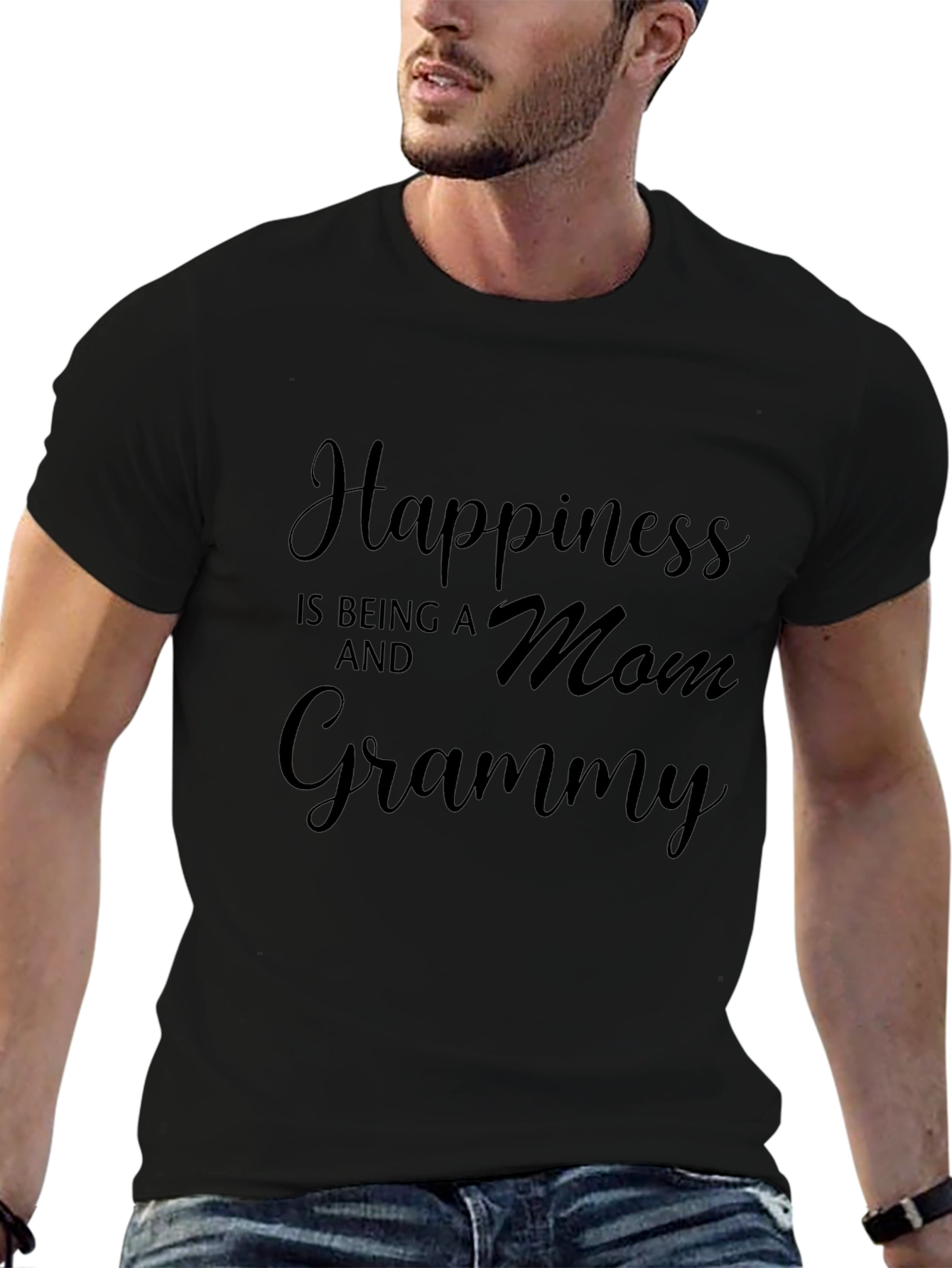 Happiness is Being a Mom and Grammy T-Shirt
