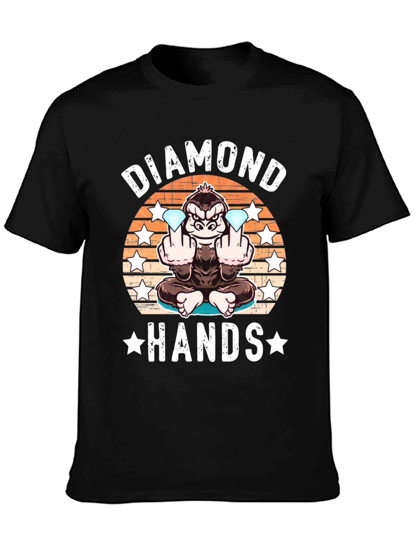 Diamond Hands Gorilla Graphic Tee