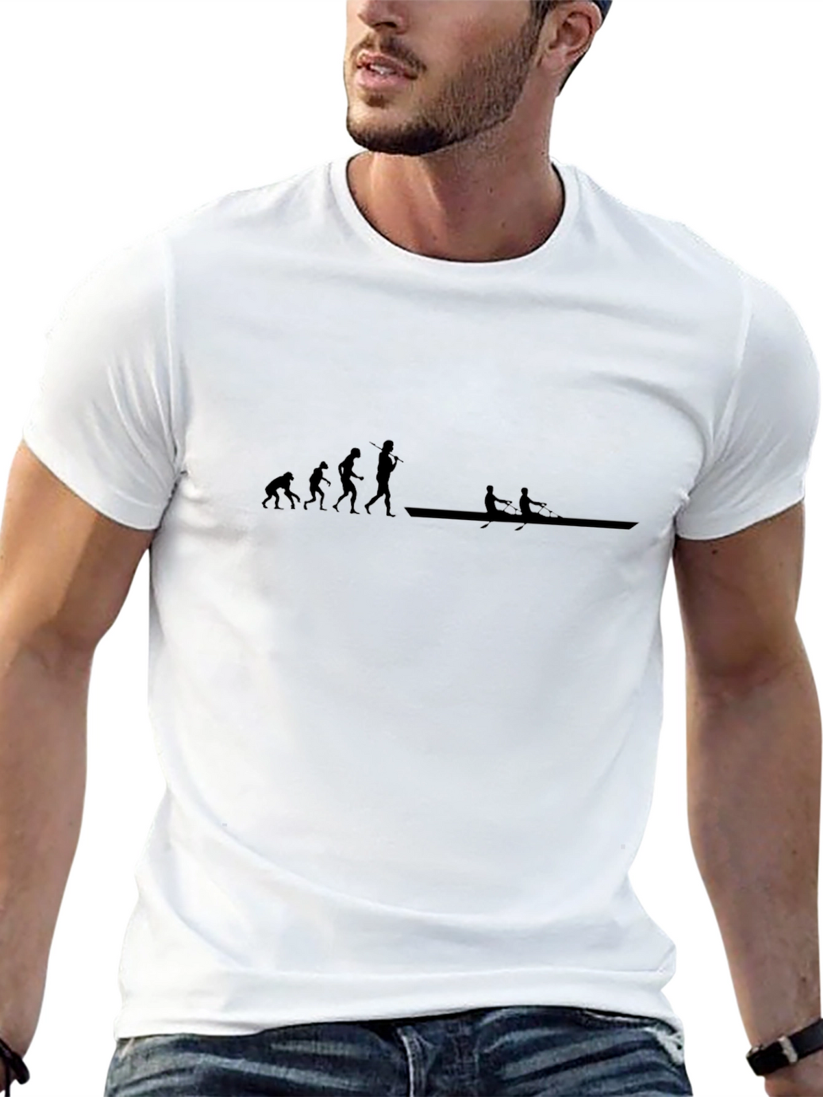 Evolution of Rowing T-Shirt