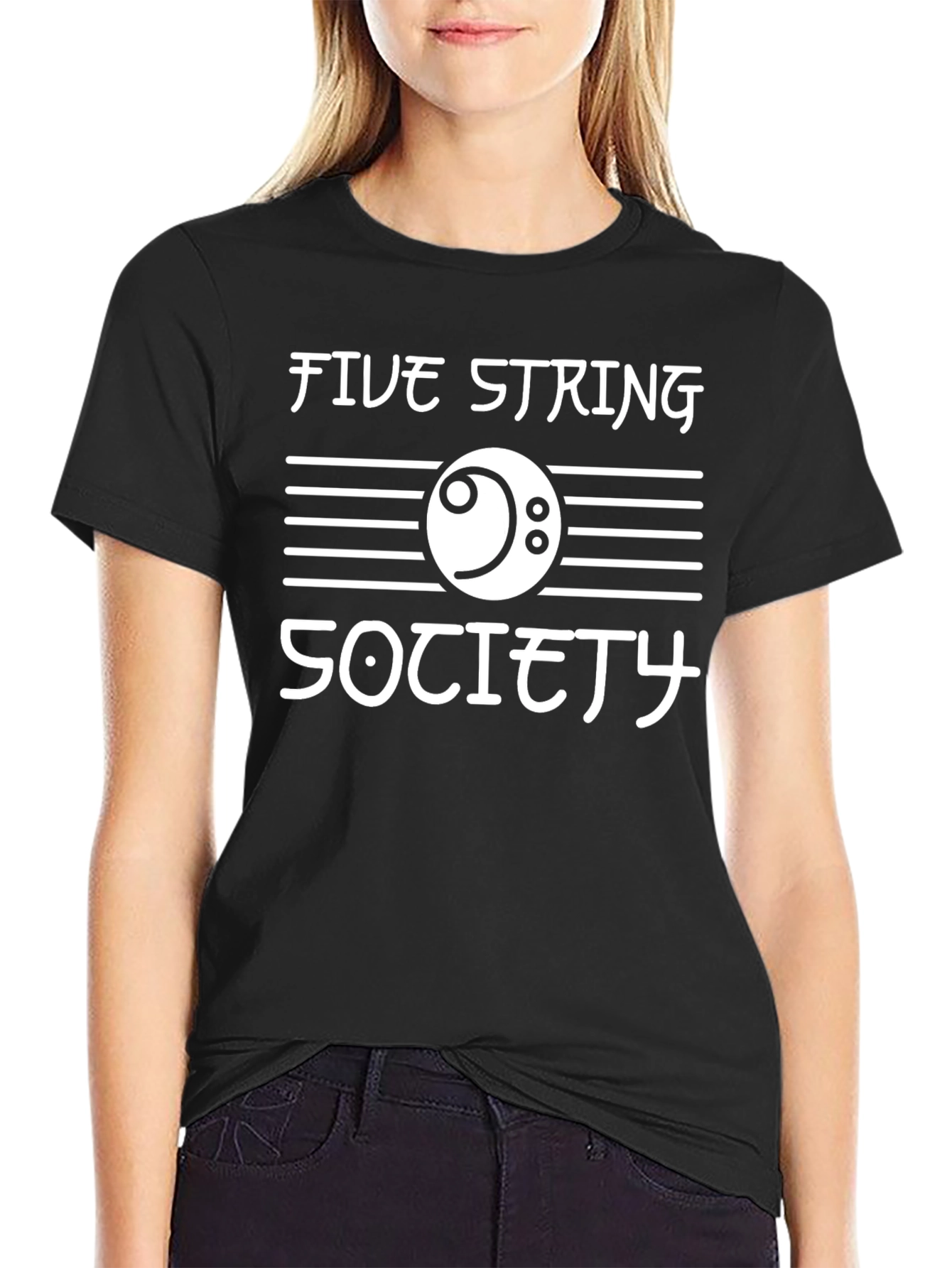 Five String Society Black T-Shirt