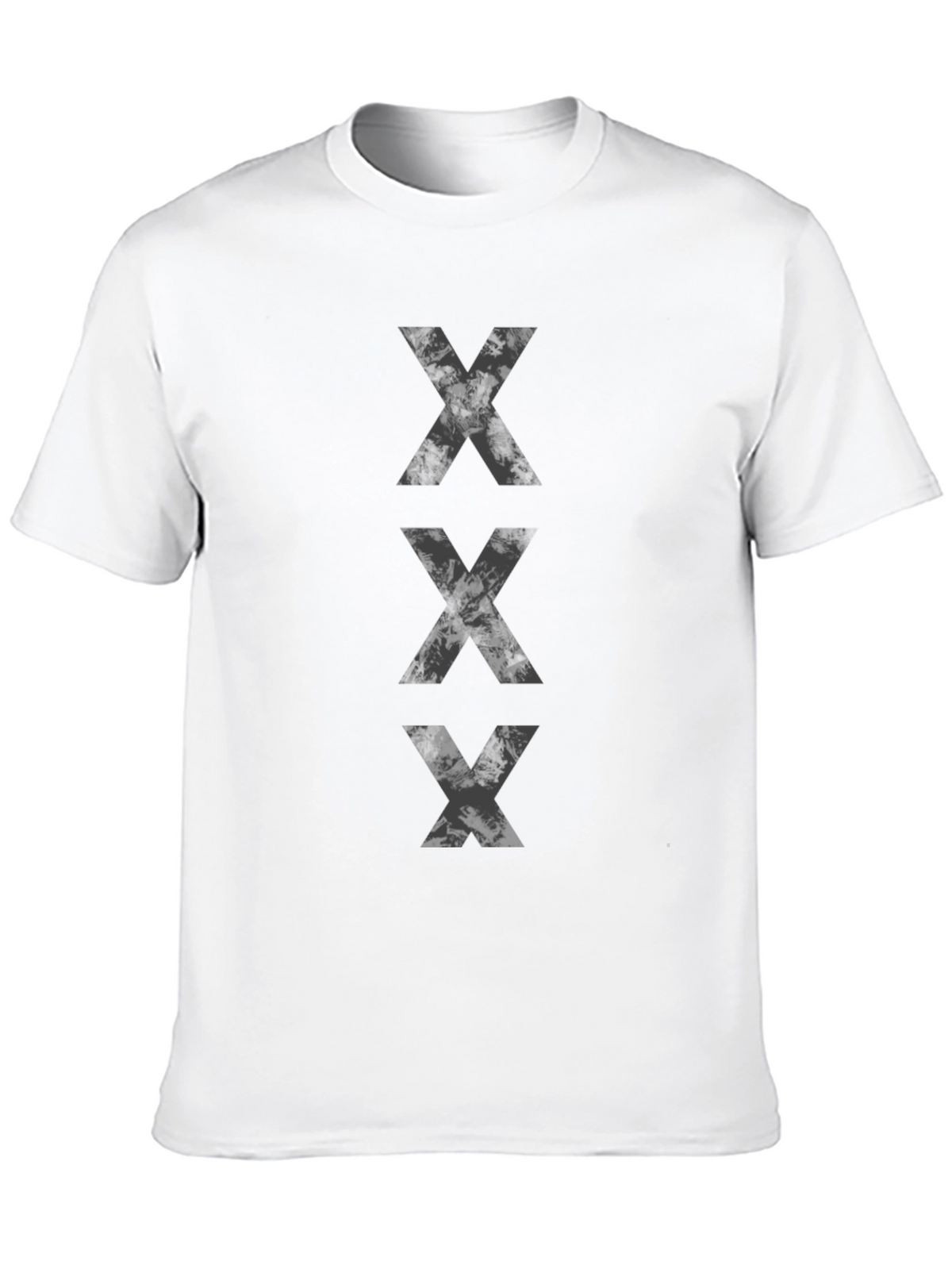 Triple X Graphic Black T-Shirt Casual Style