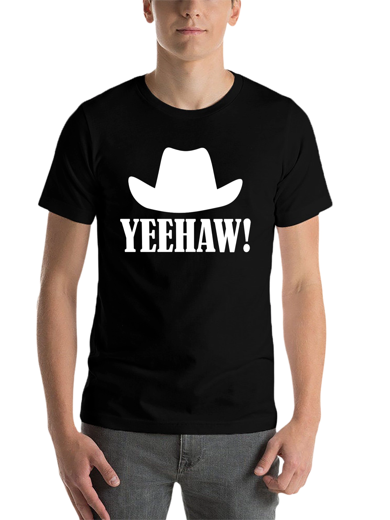 Yeehaw Cowboy Hat Graphic Tee - Western Style