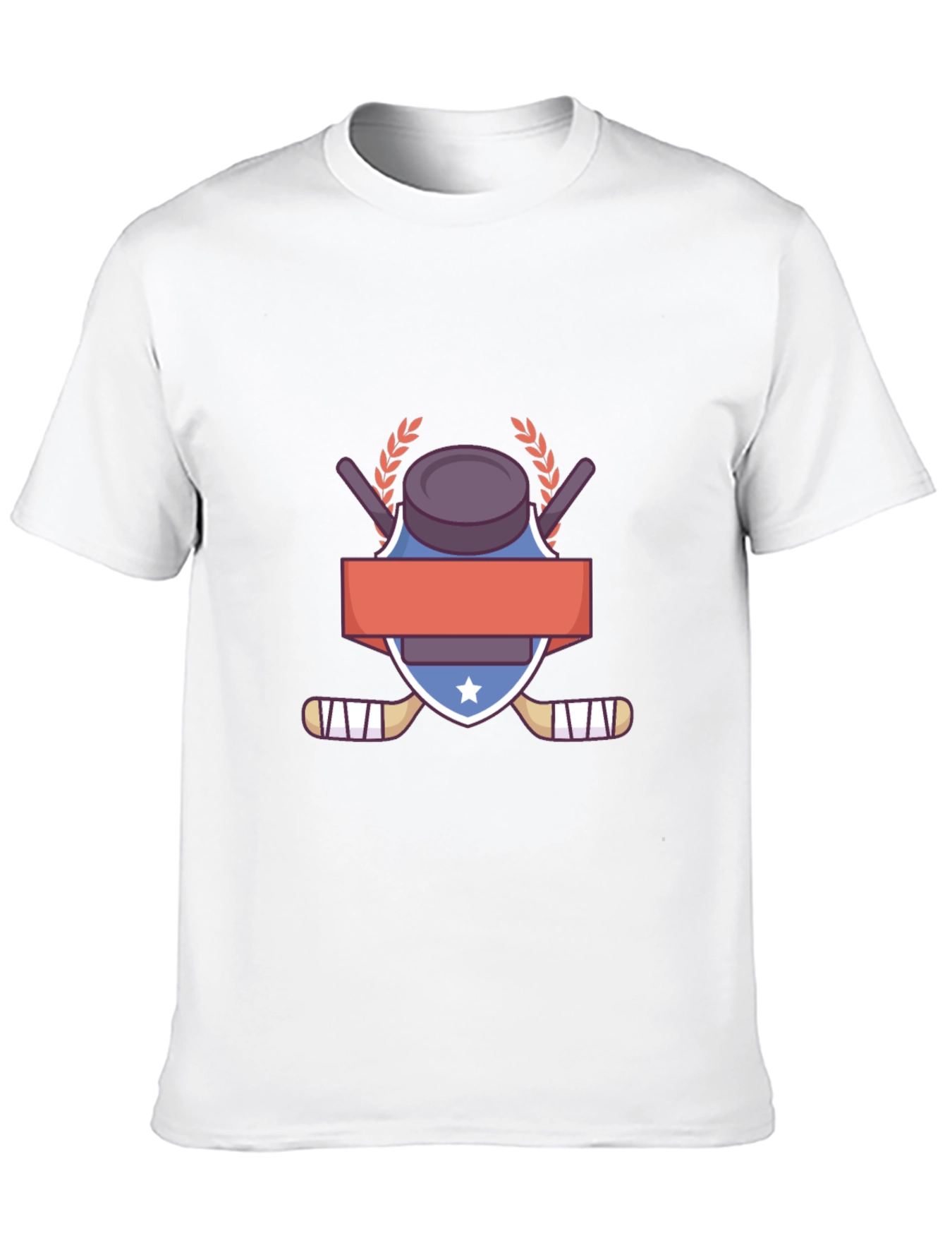 Hockey Puck & Sticks Graphic T-Shirt