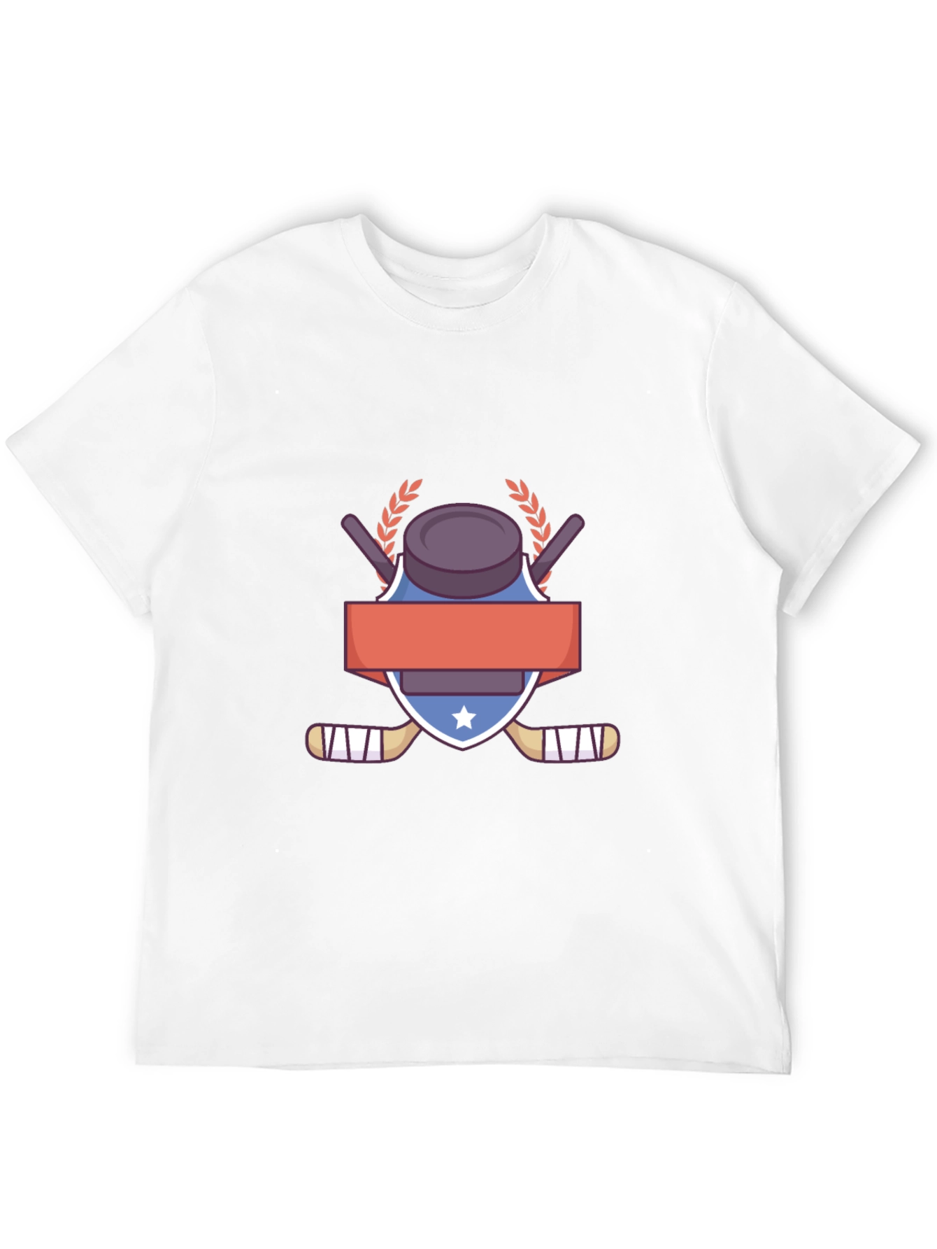 Hockey Puck & Sticks Graphic T-Shirt
