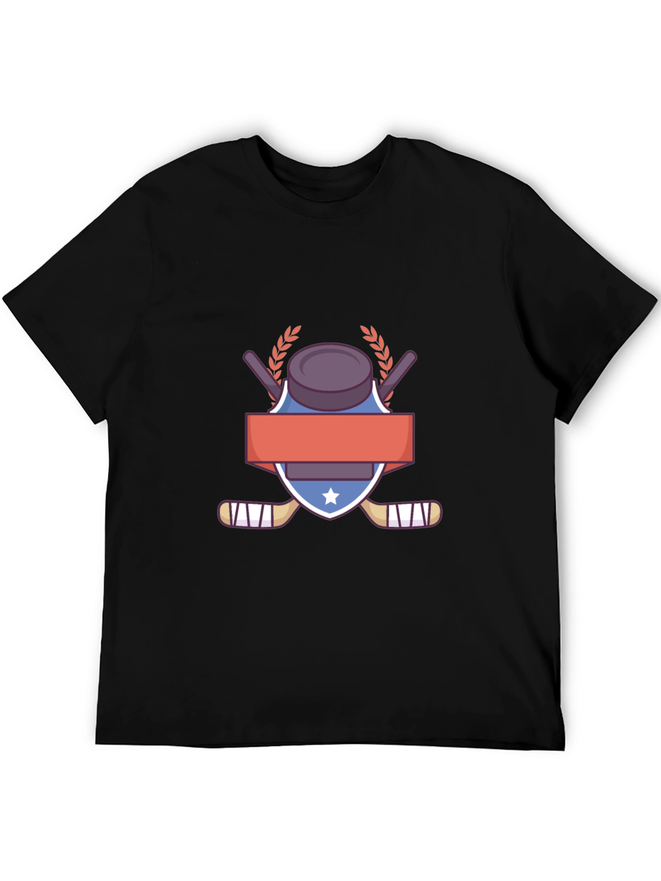 Hockey Puck & Sticks Graphic T-Shirt
