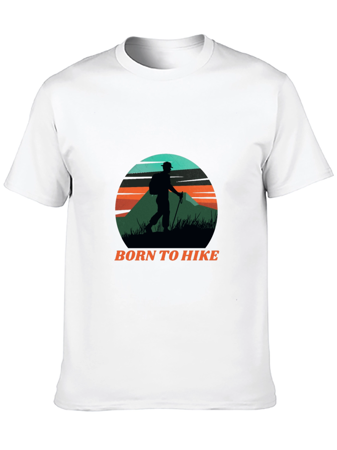 Born to Hike Black Graphic Tee