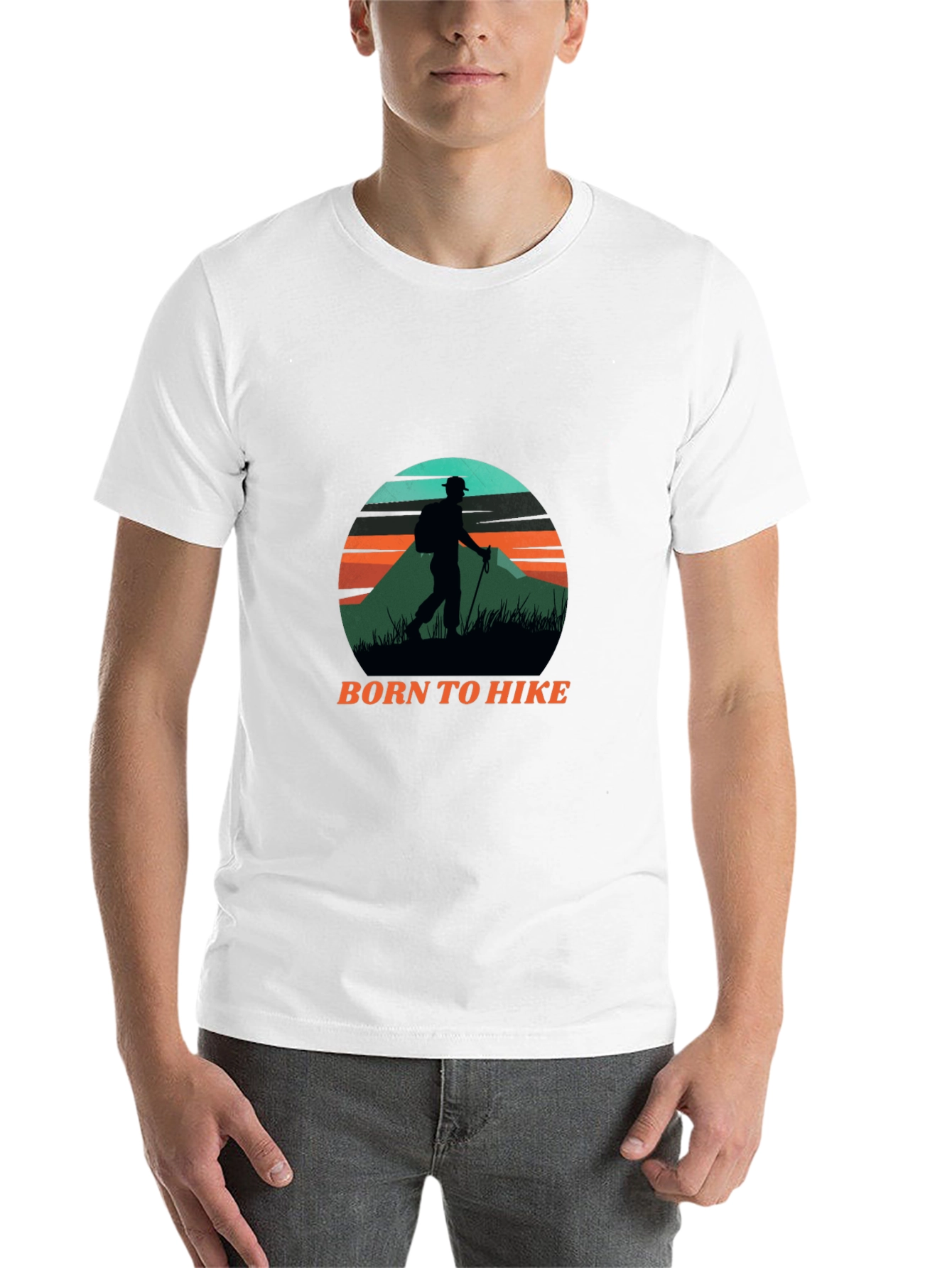 Born to Hike Black Graphic Tee