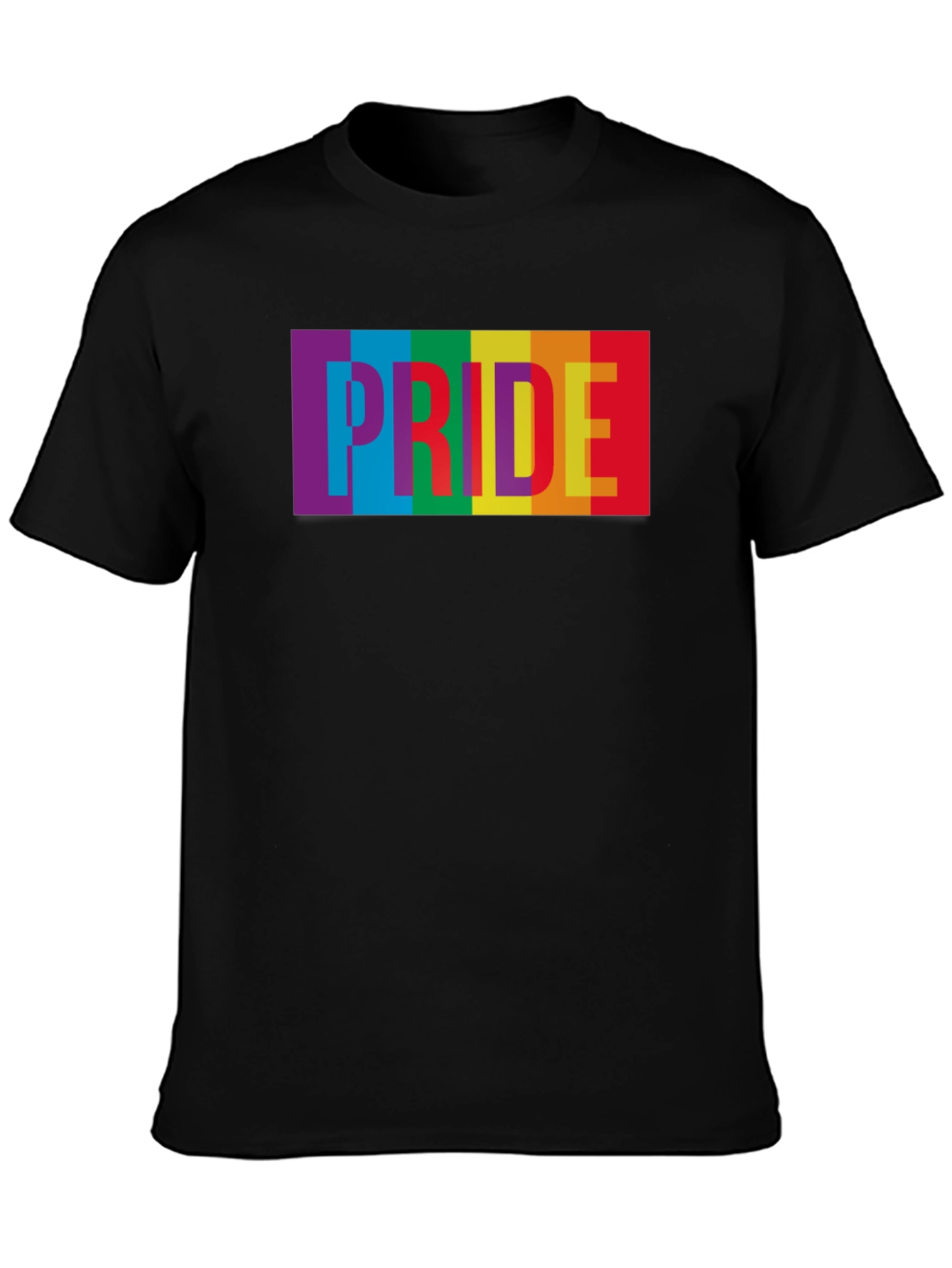 Pride Rainbow Graphic Tee - Soft Cotton Blend