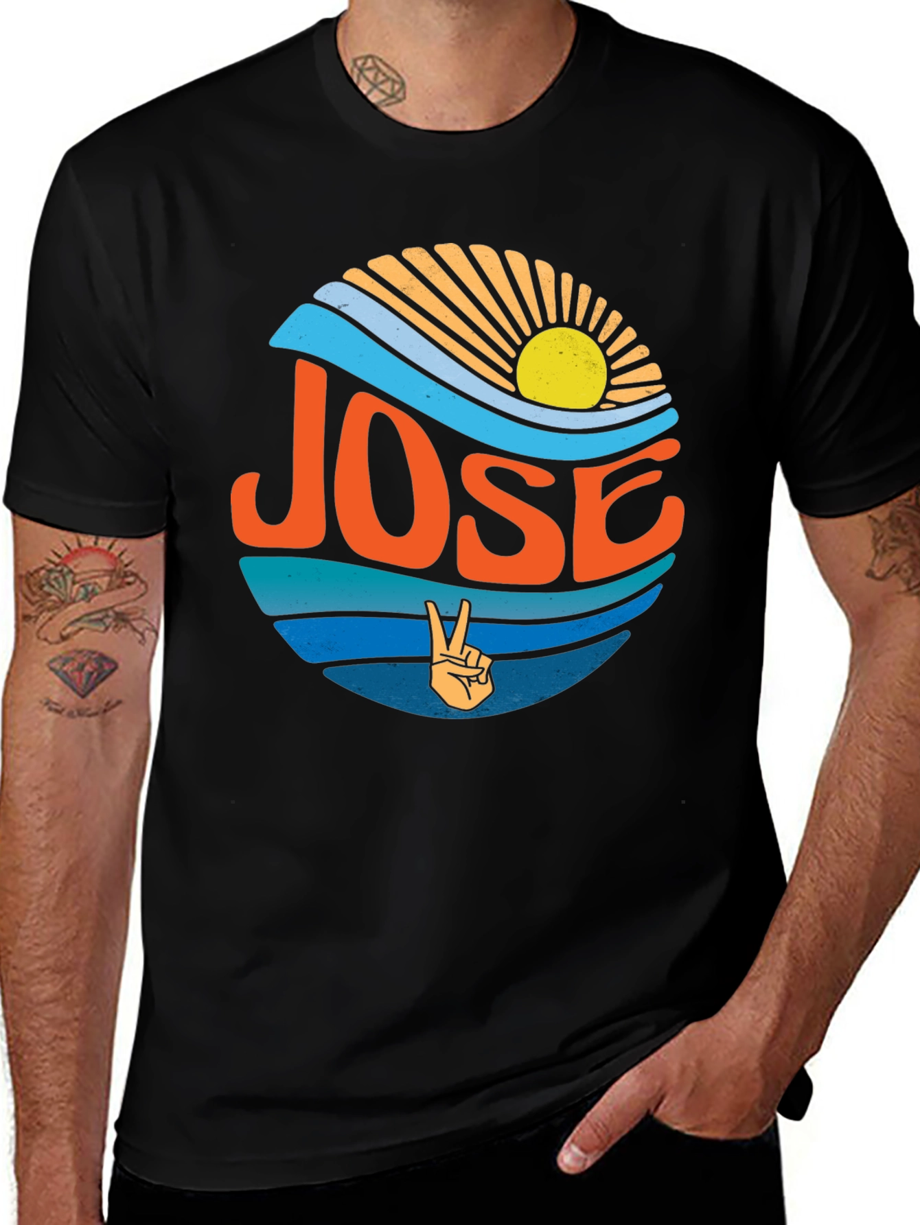Jose Retro Wave T-Shirt - Cool Graphic Tee